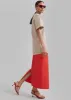 Alva Midi Skirt - Red sold by Frankie Shop