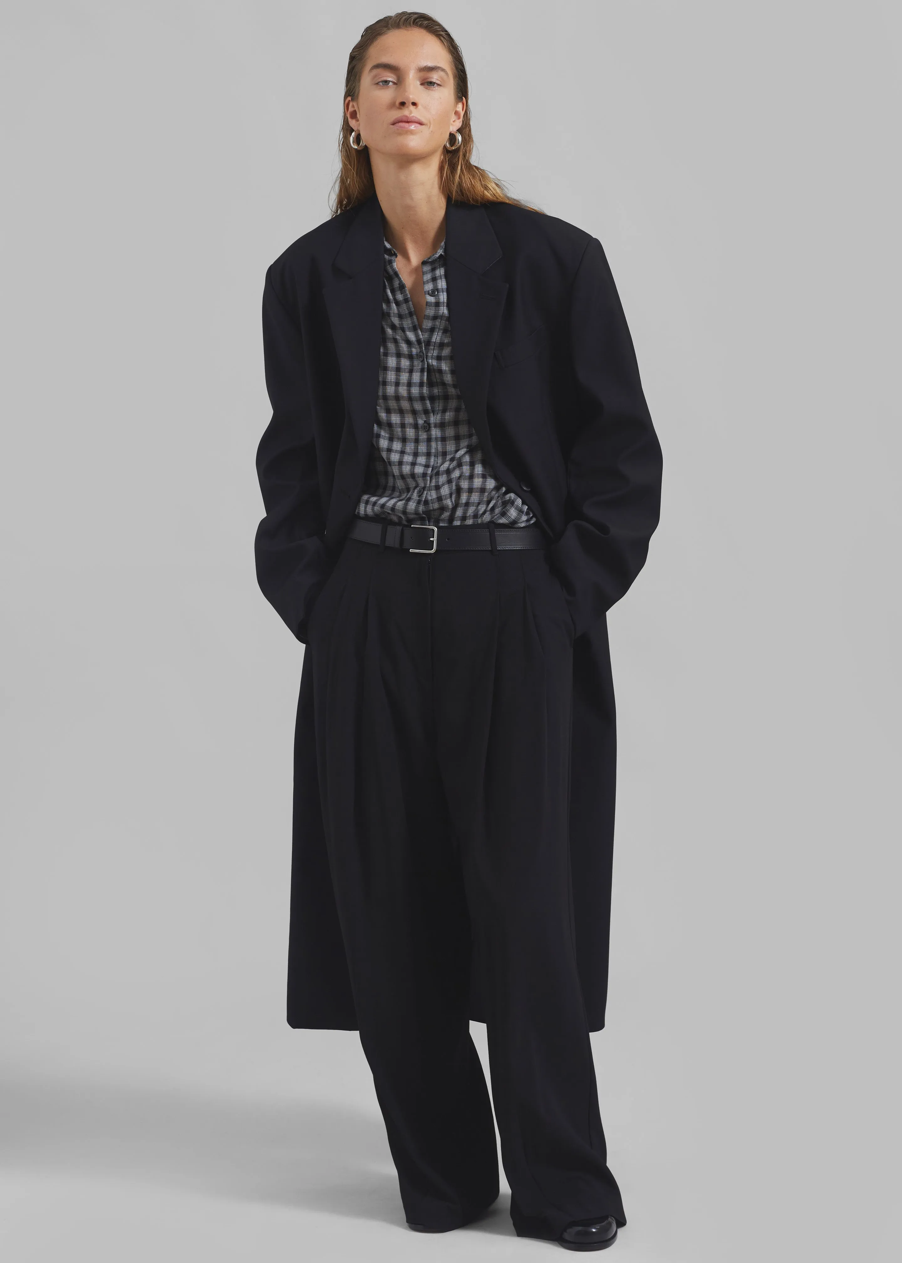 Robinson Long Coat - Black sold by Frankie Shop product image thumbnail 5