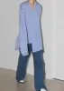 Ida Pocket Shirt - Blue Stripe sold by Frankie Shop