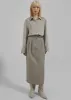 Letty Midi Pencil Skirt - Khaki sold by Frankie Shop