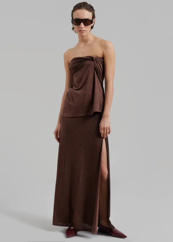 Beaufille Maia Skirt - Espresso sold by Frankie Shop