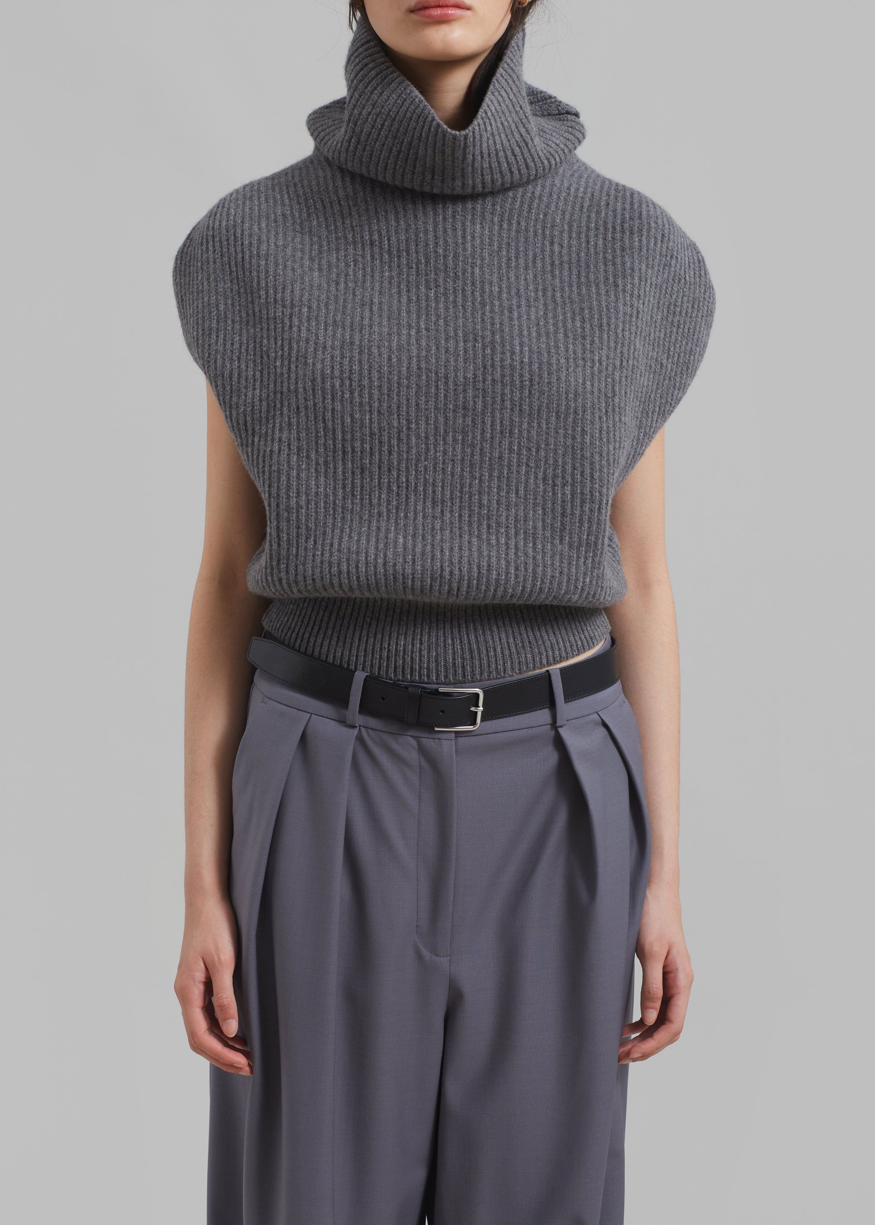 Lana Sleeveless Turtleneck - Grey sold by Frankie Shop product image thumbnail 3