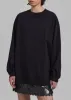 Tommy Boxy Long Sleeves Tee - Black sold by Frankie Shop