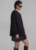 Tommy Boxy Long Sleeves Tee - Black sold by Frankie Shop
