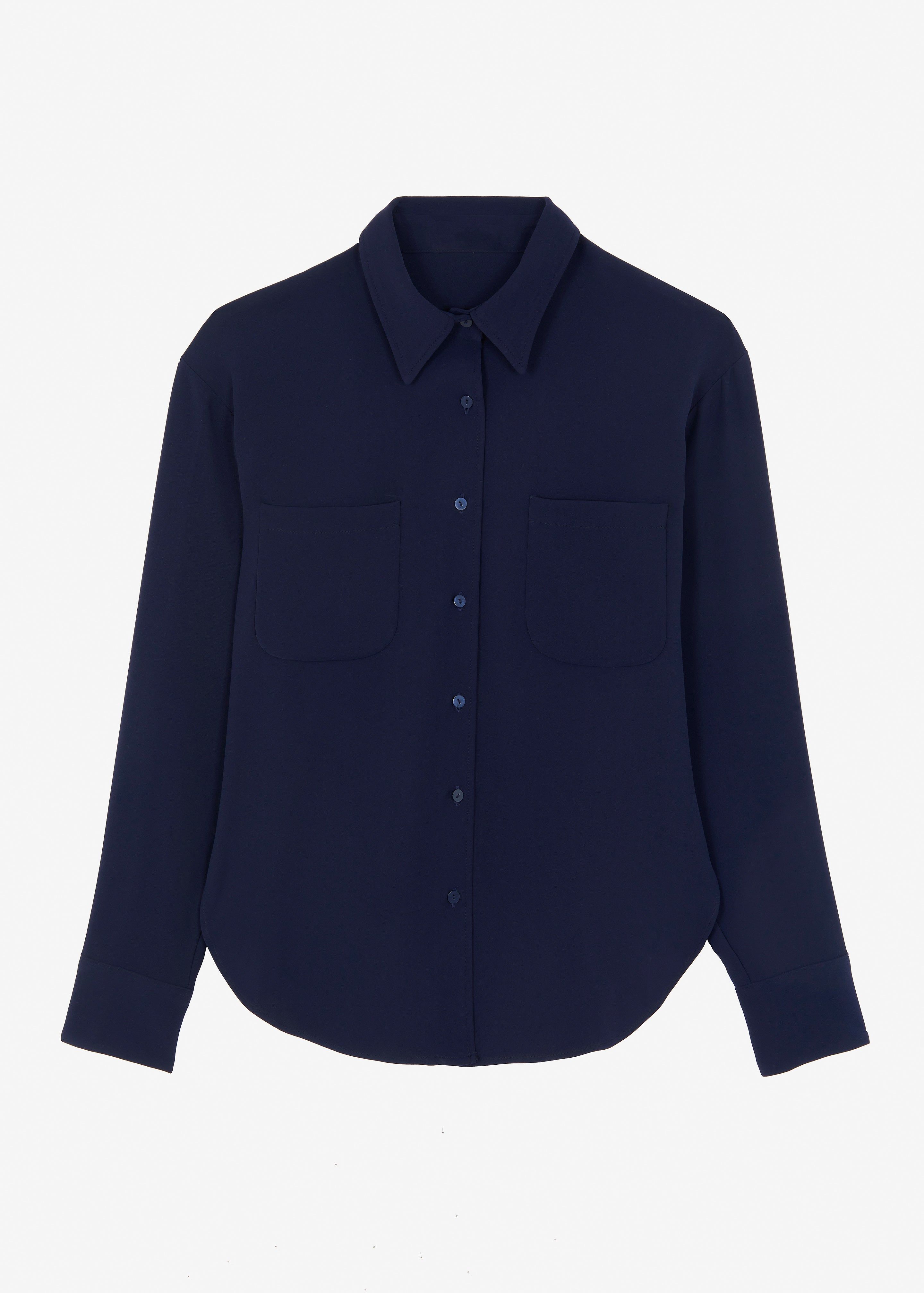Macie Pocket Shirt - Navy sold by Frankie Shop product image thumbnail 6