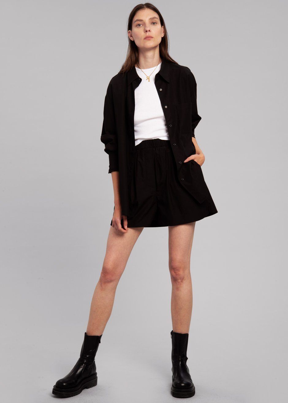 Lui Cotton Boxer Short - Black sold by Frankie Shop product image thumbnail 8