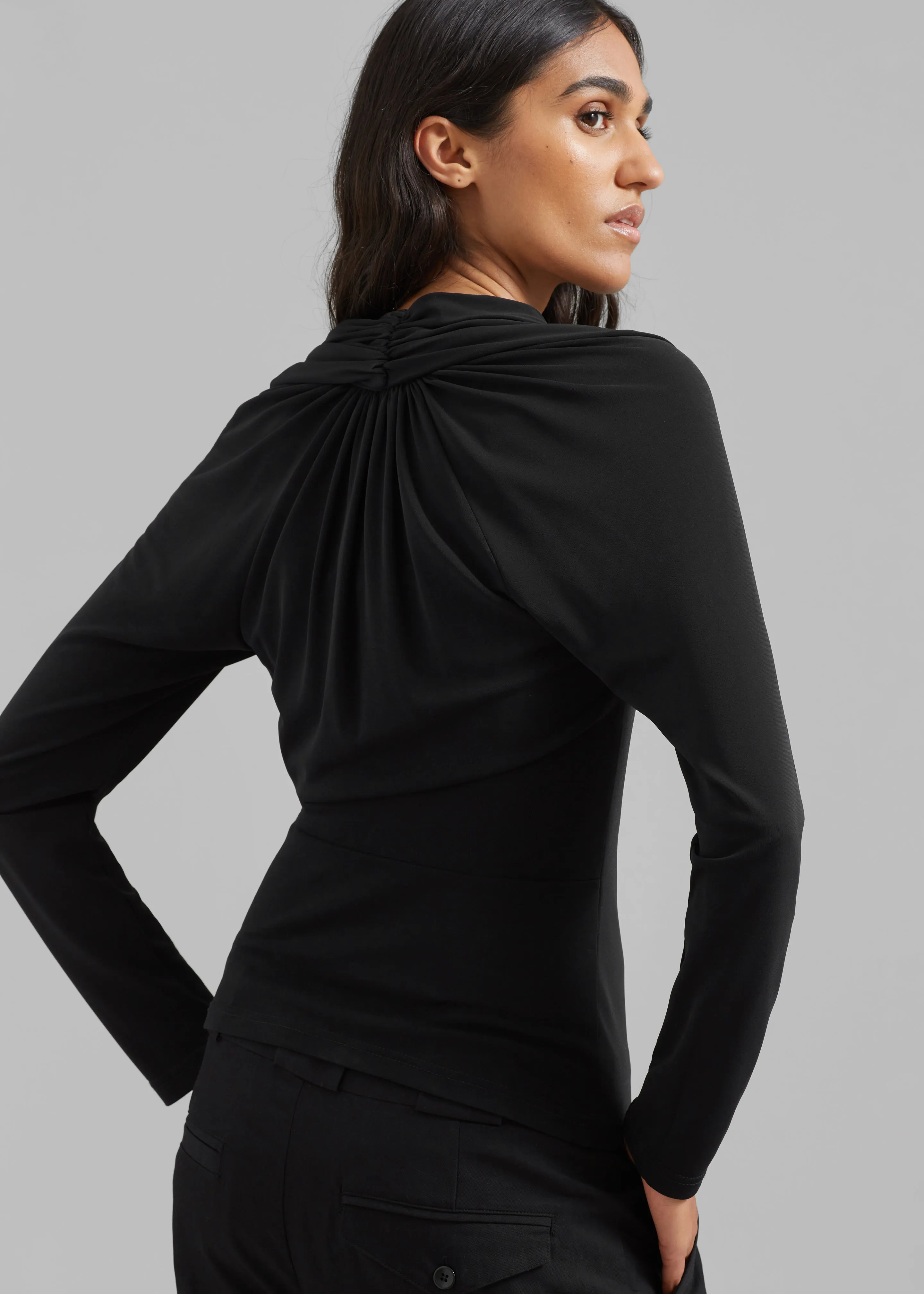 Esse Studios Odessa V Top - Black sold by Frankie Shop