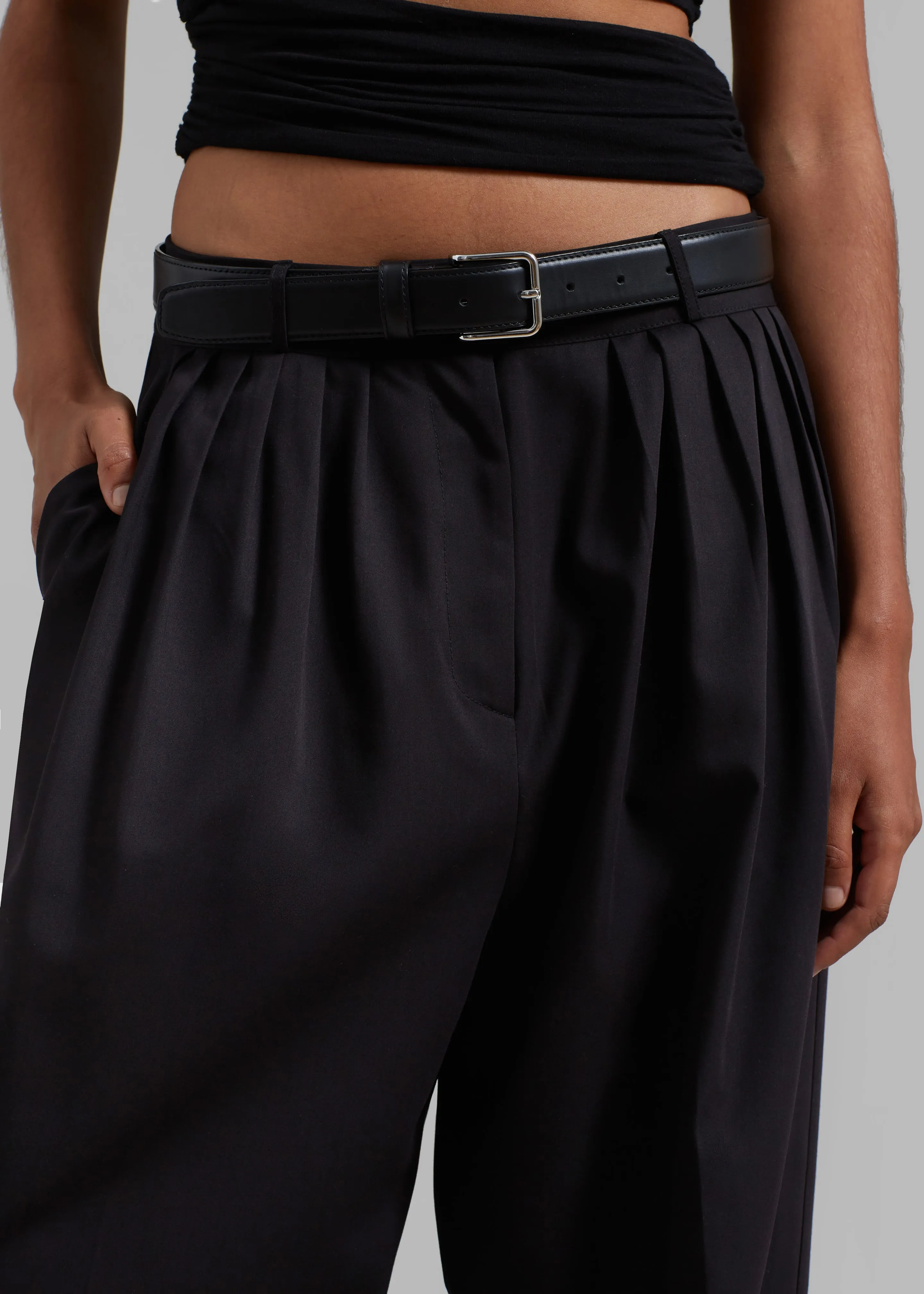 Catalina Pleated Trousers - Black sold by Frankie Shop product image thumbnail 4