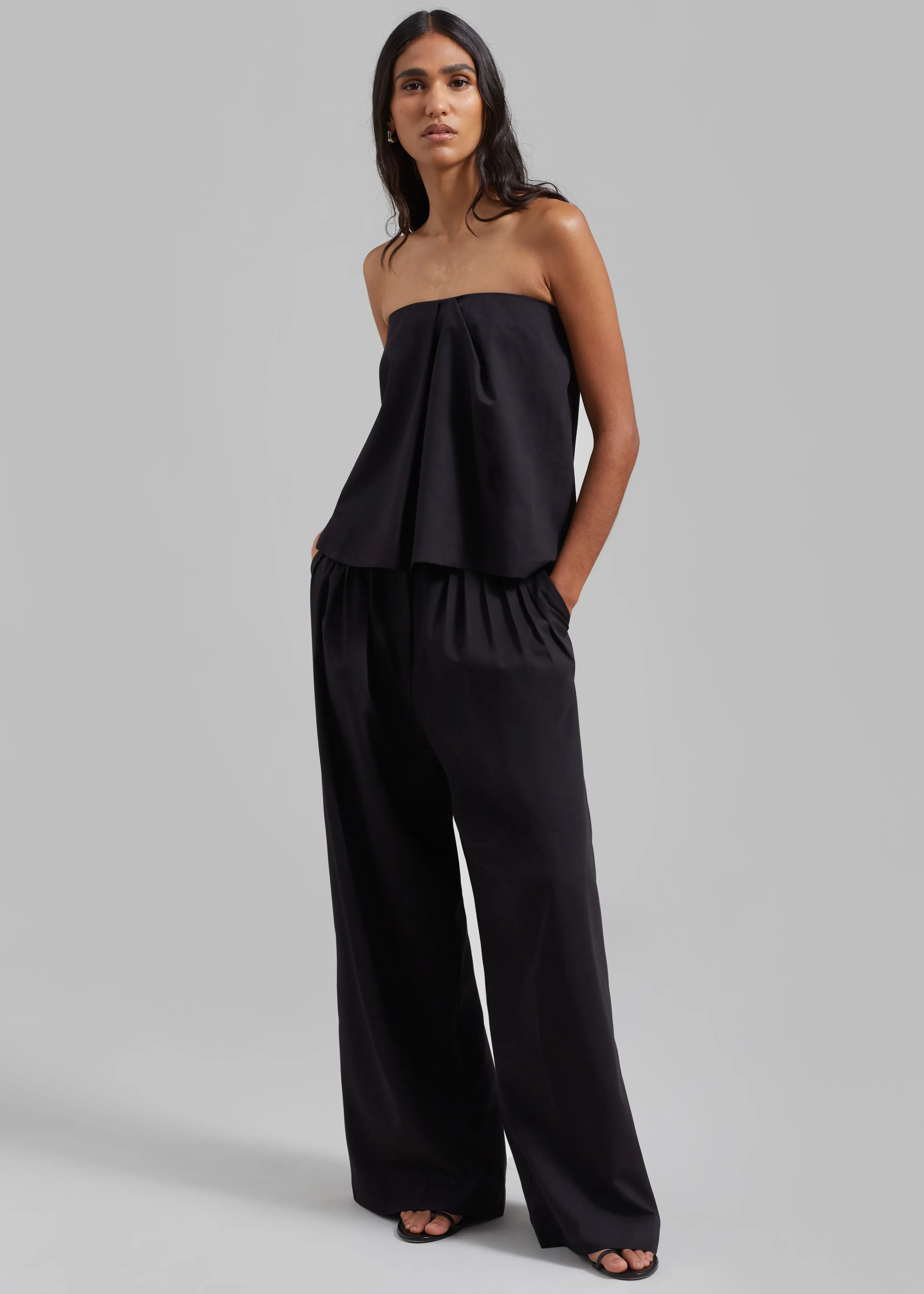 Catalina Pleated Trousers - Black sold by Frankie Shop product image thumbnail 3