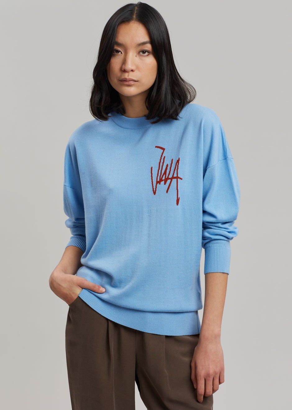 JW Anderson JWA Crewneck Jumper - Light Blue sold by Frankie Shop product image thumbnail 4