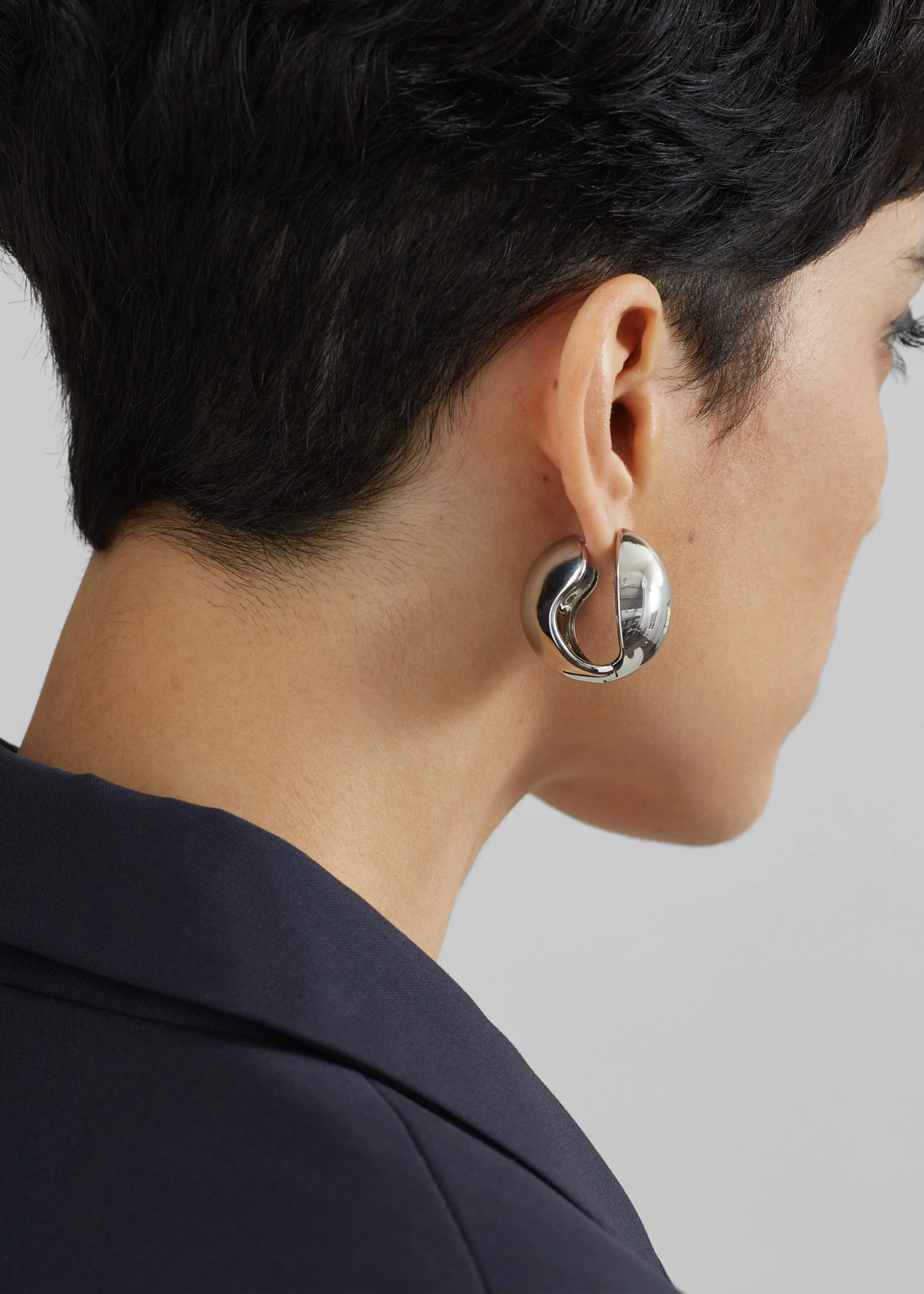 Coperni The Logo Earrings - Silver sold by Frankie Shop