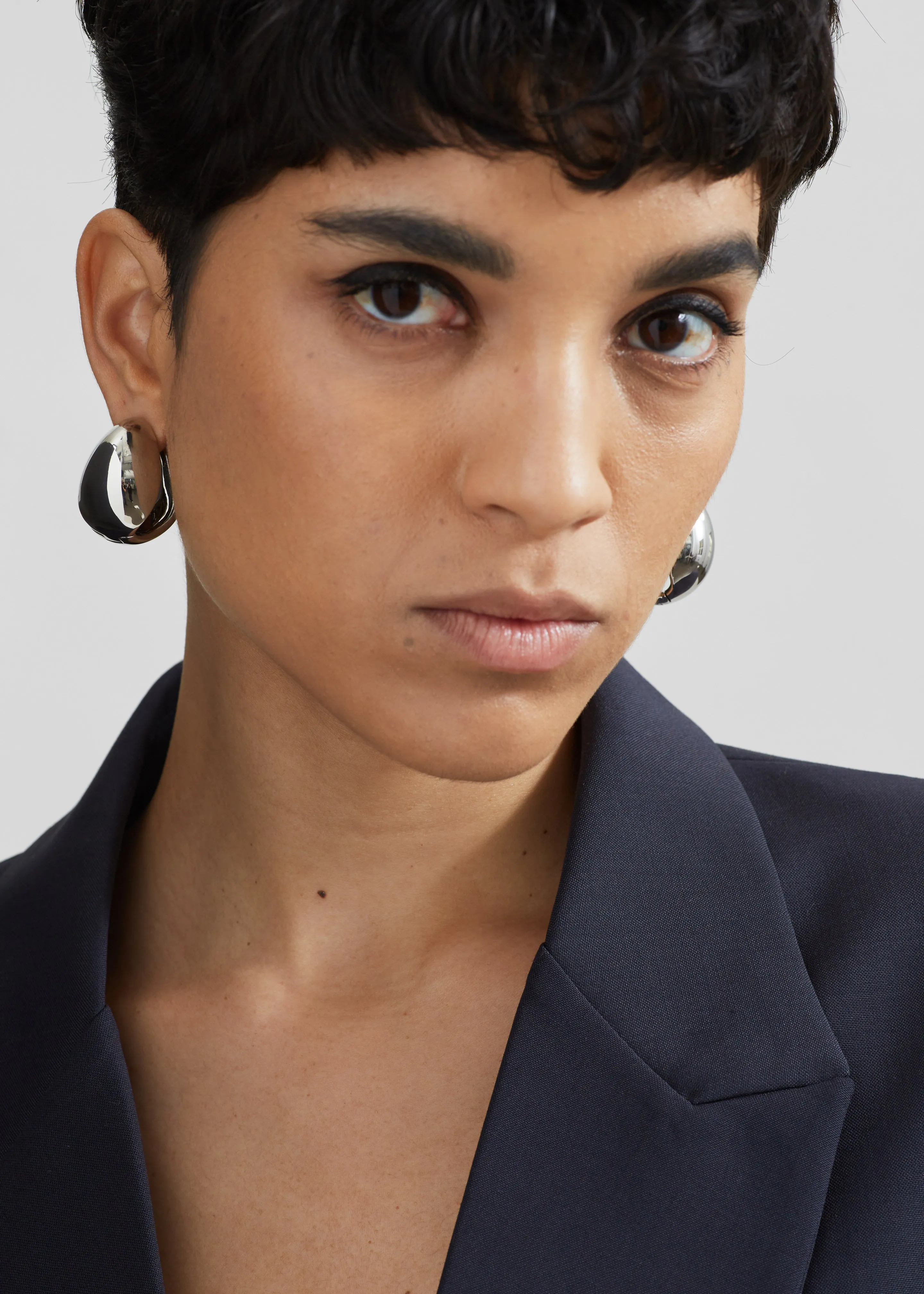 Coperni The Logo Earrings - Silver sold by Frankie Shop product image thumbnail 3
