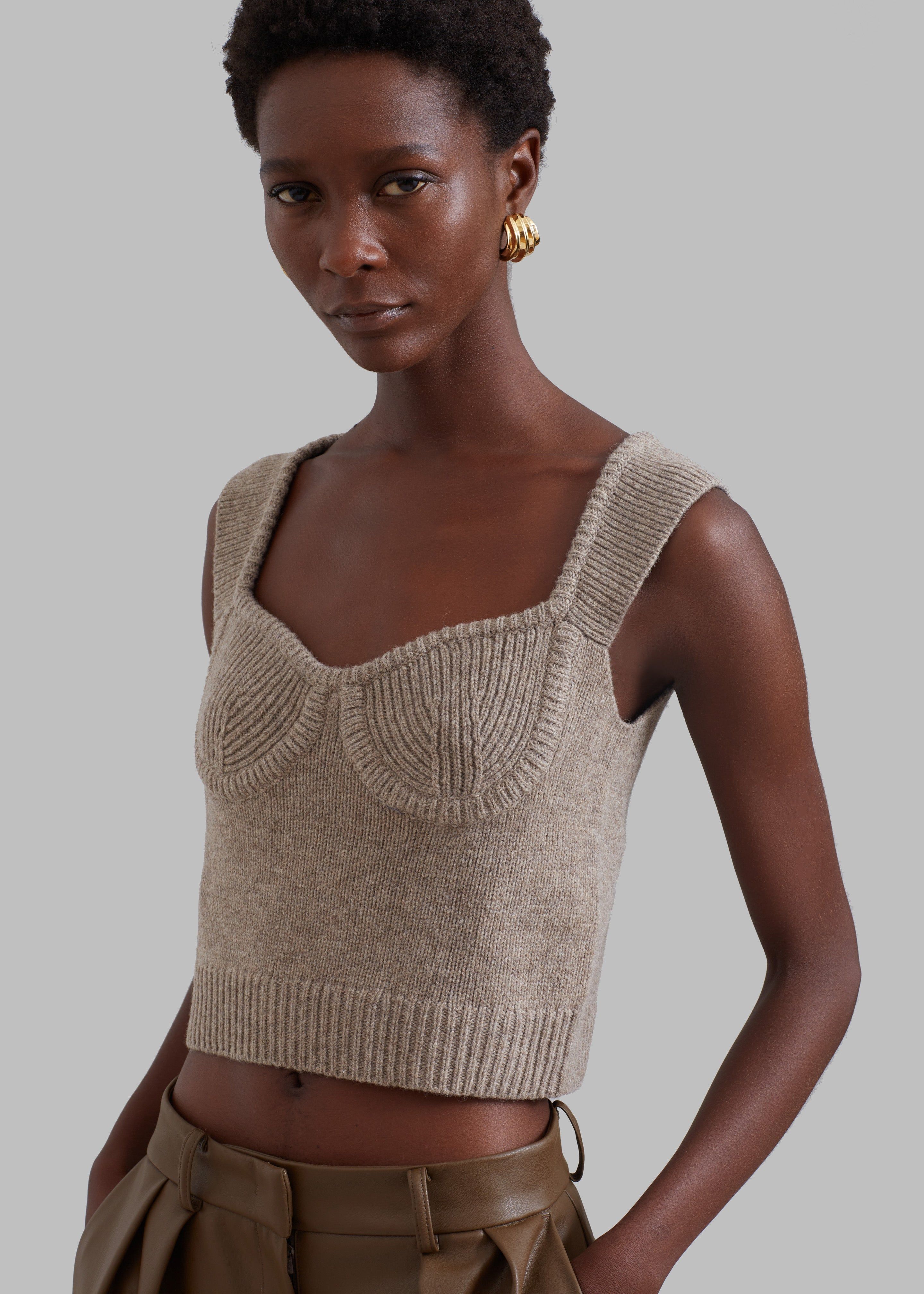 The Garment Canada Bra Vest - Hazelnut sold by Frankie Shop product image thumbnail 2