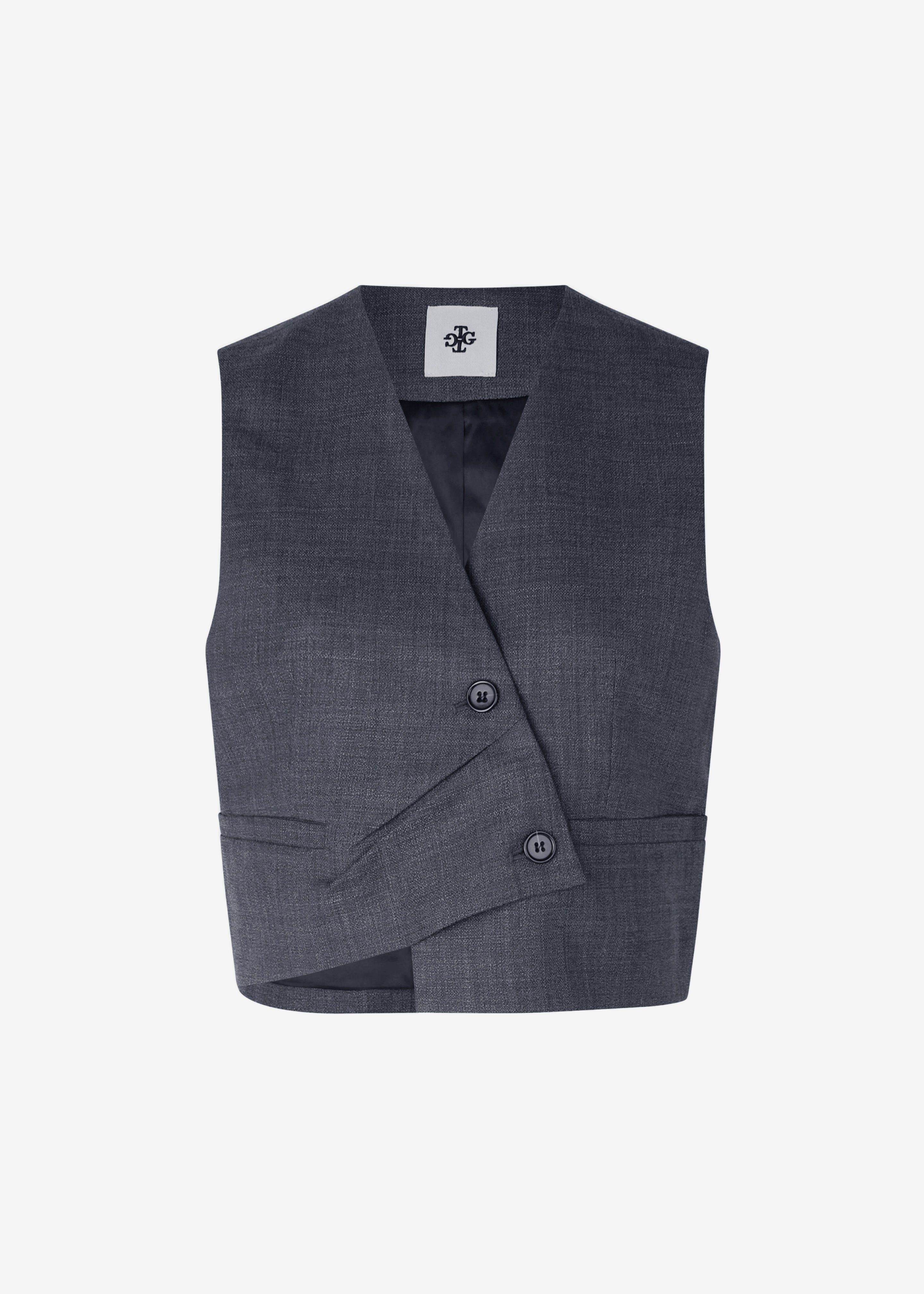 The Garment Windsor Vest - Grey Melange sold by Frankie Shop product image thumbnail 6