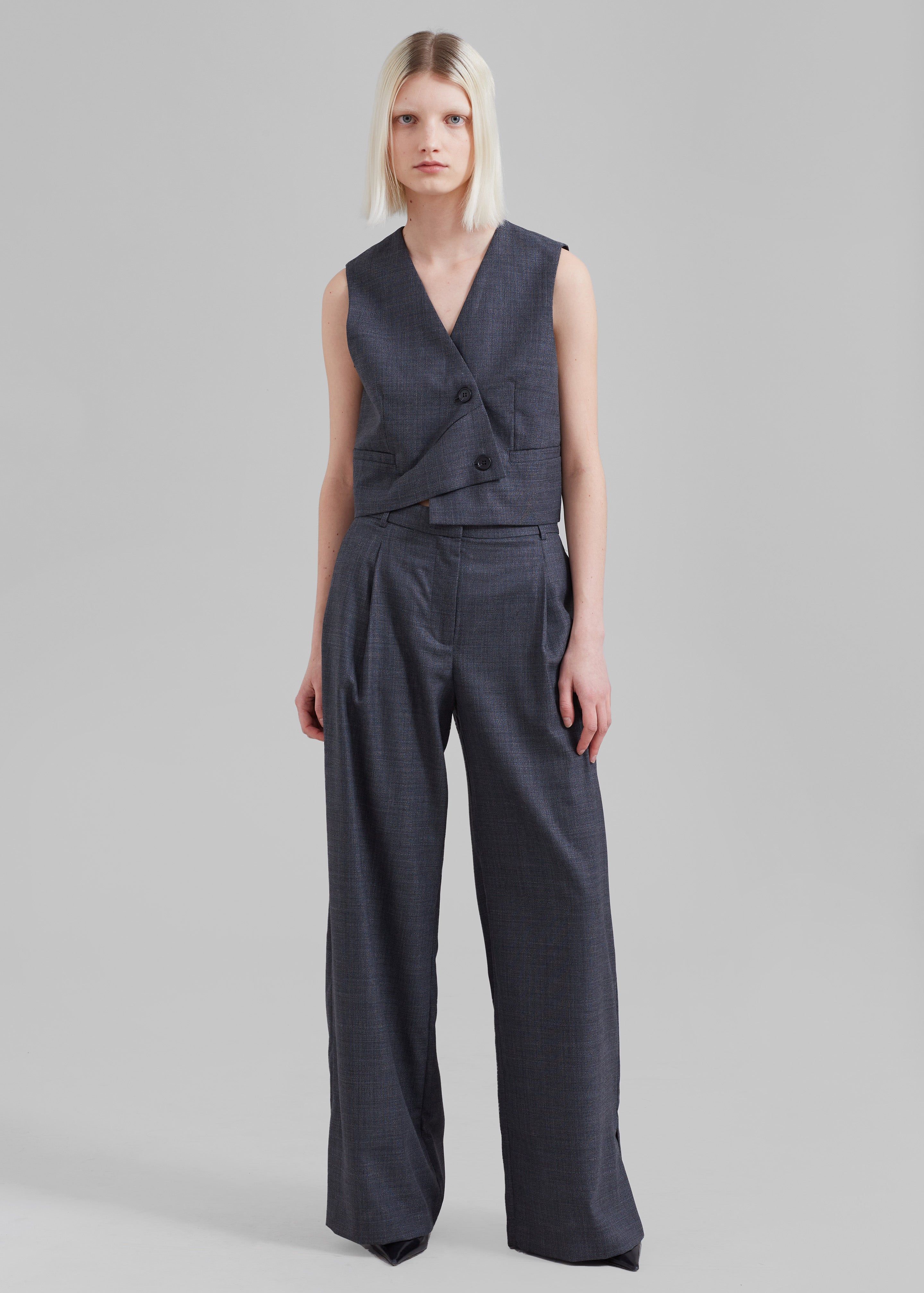 The Garment Windsor Vest - Grey Melange sold by Frankie Shop product image thumbnail 2