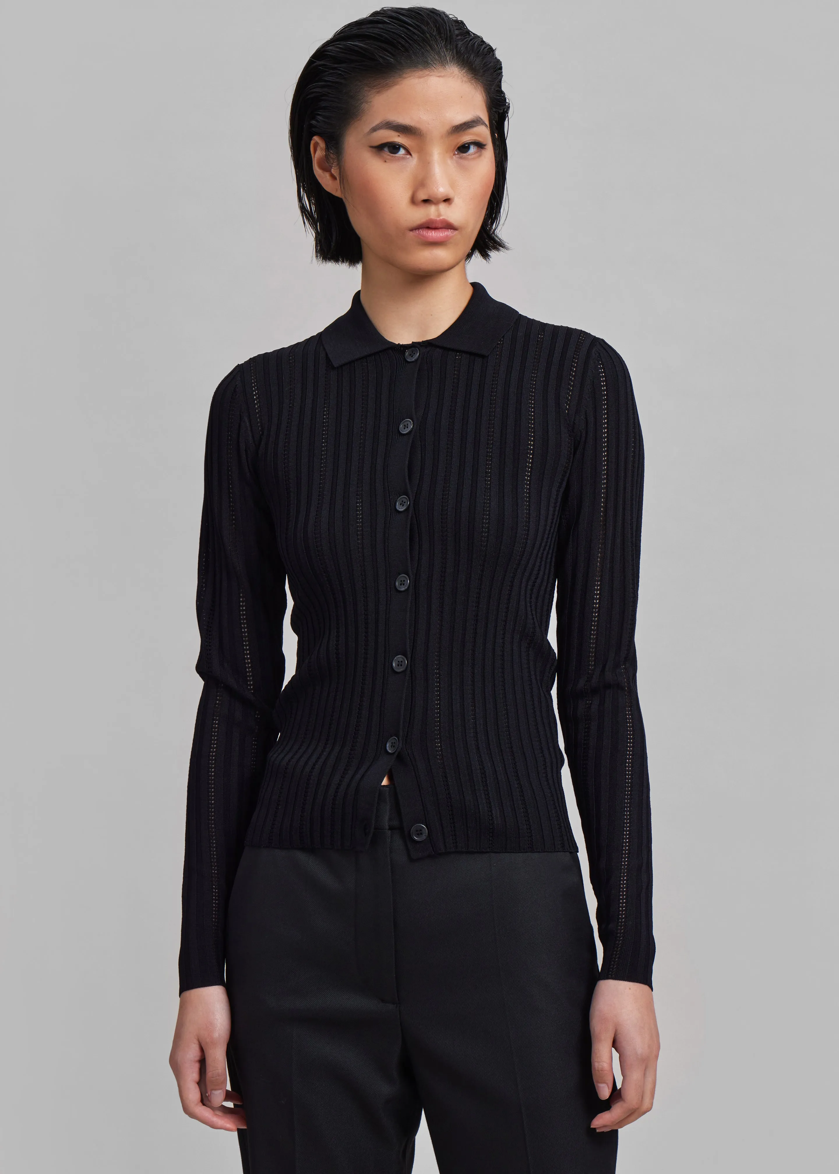 Samsøe Samsøe Lea Cardigan - Black sold by Frankie Shop product image thumbnail 5