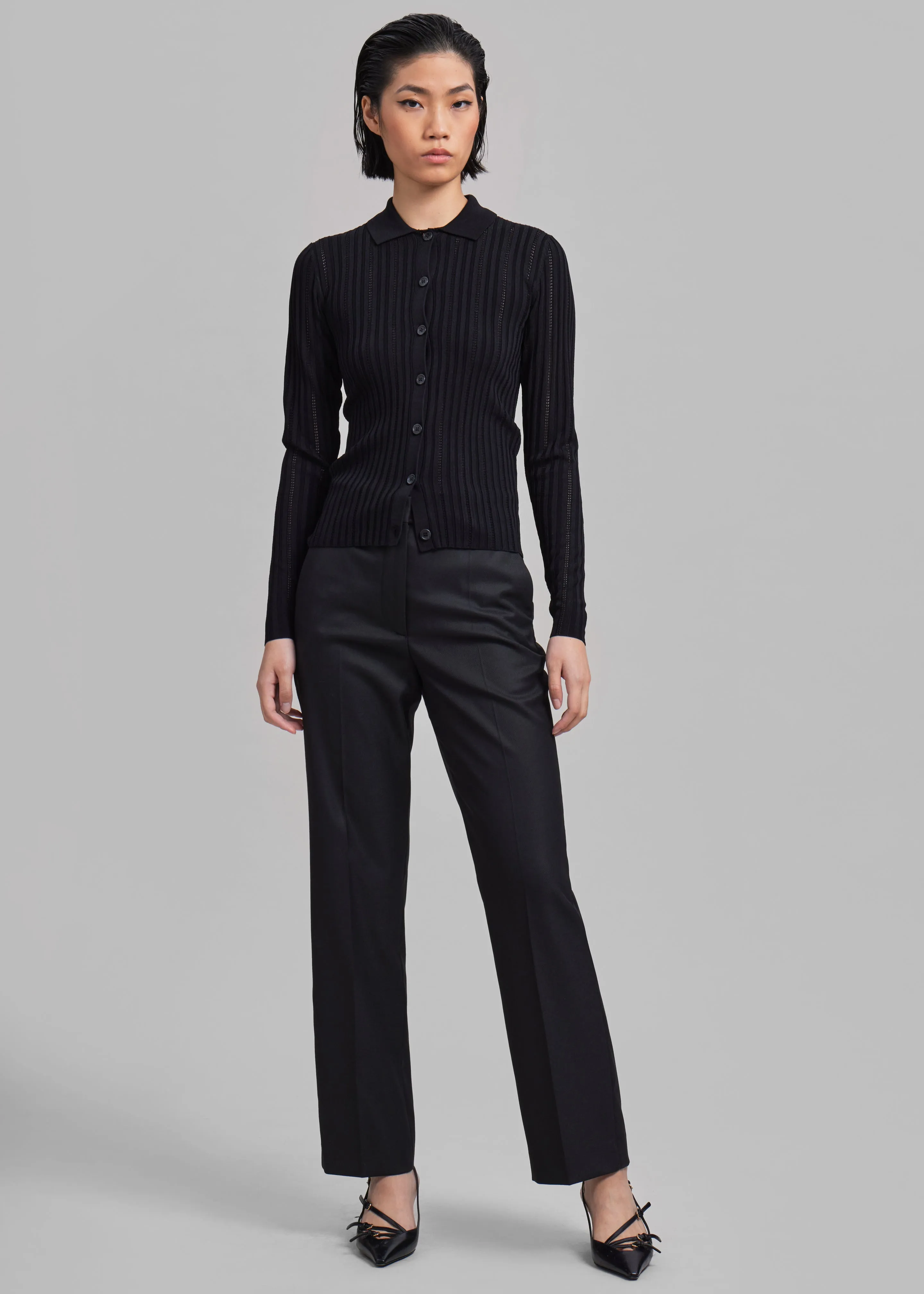 Samsøe Samsøe Lea Cardigan - Black sold by Frankie Shop product image thumbnail 3