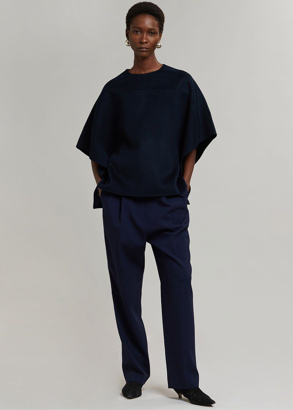 Charlie Short Cape - Deep Navy sold by Frankie Shop product image thumbnail 6