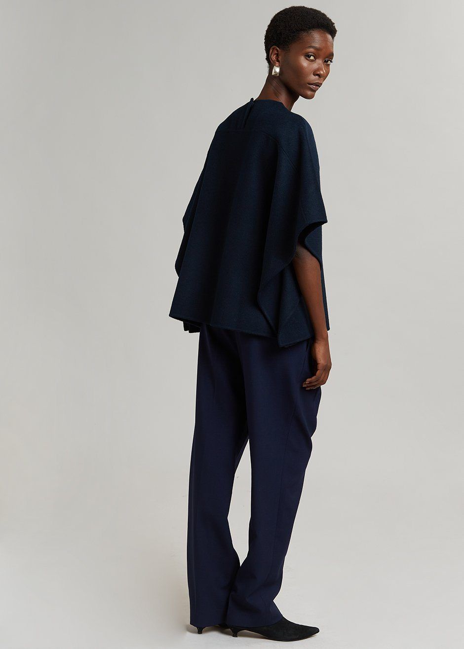 Charlie Short Cape - Deep Navy sold by Frankie Shop product image thumbnail 4