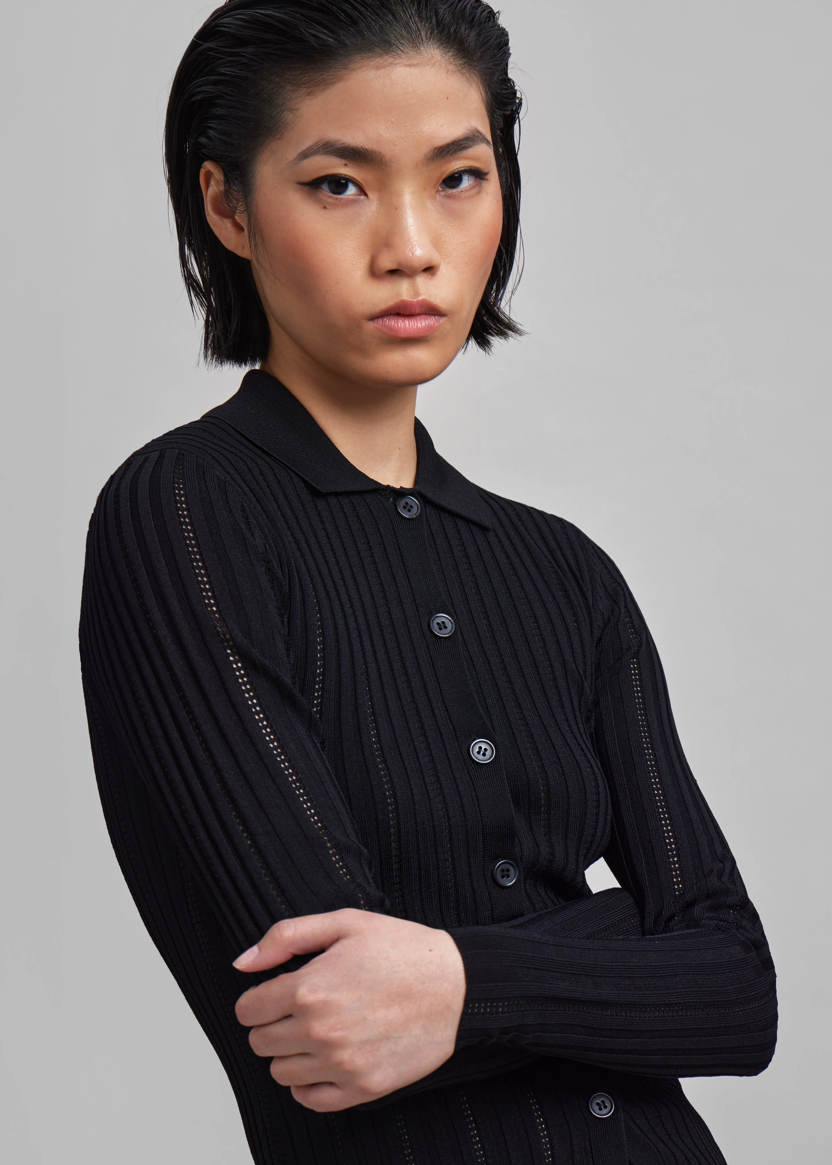 Samsøe Samsøe Lea Cardigan - Black sold by Frankie Shop