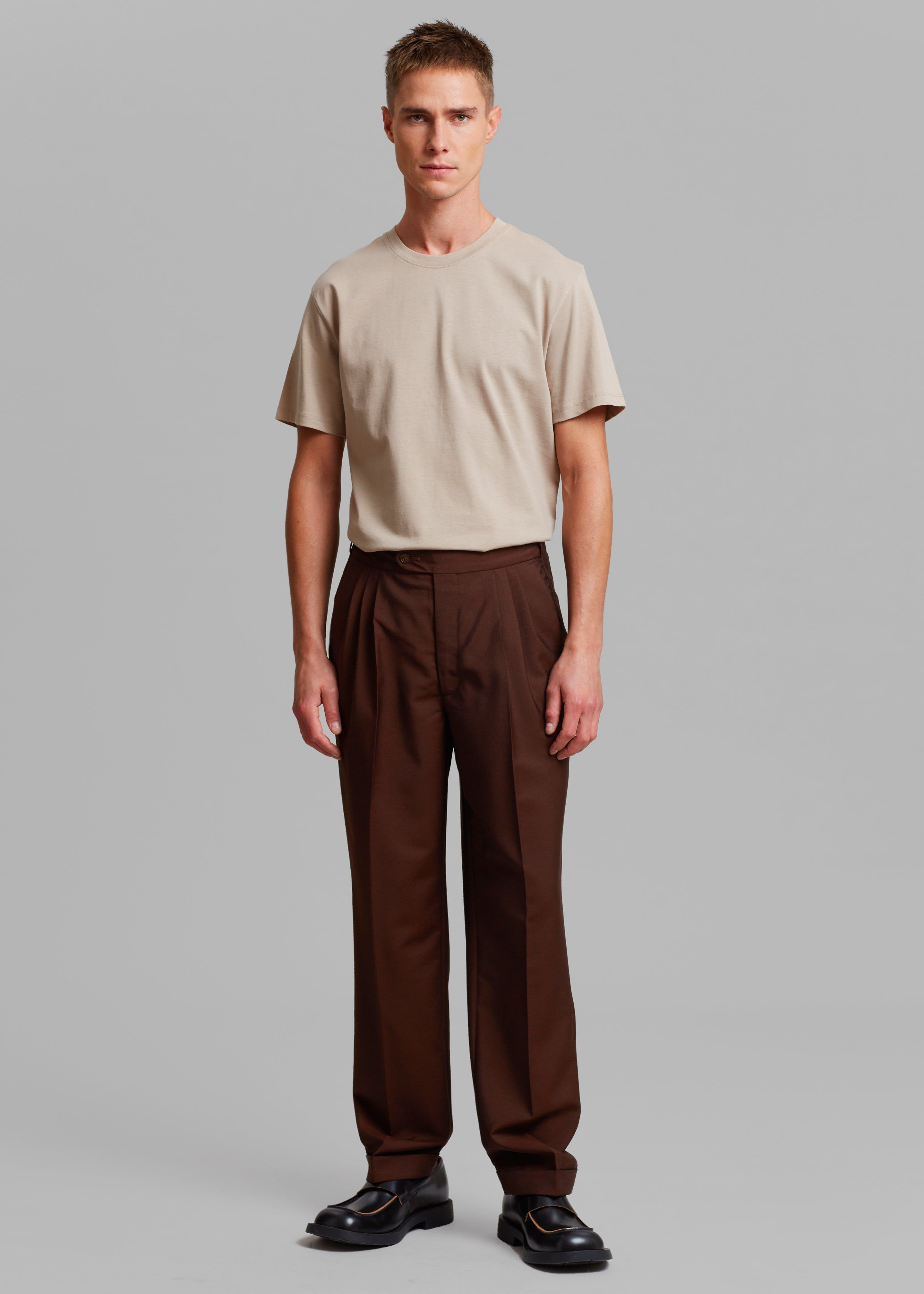 Róhe Otis Trousers - Dark Brown sold by Frankie Shop product image thumbnail 4
