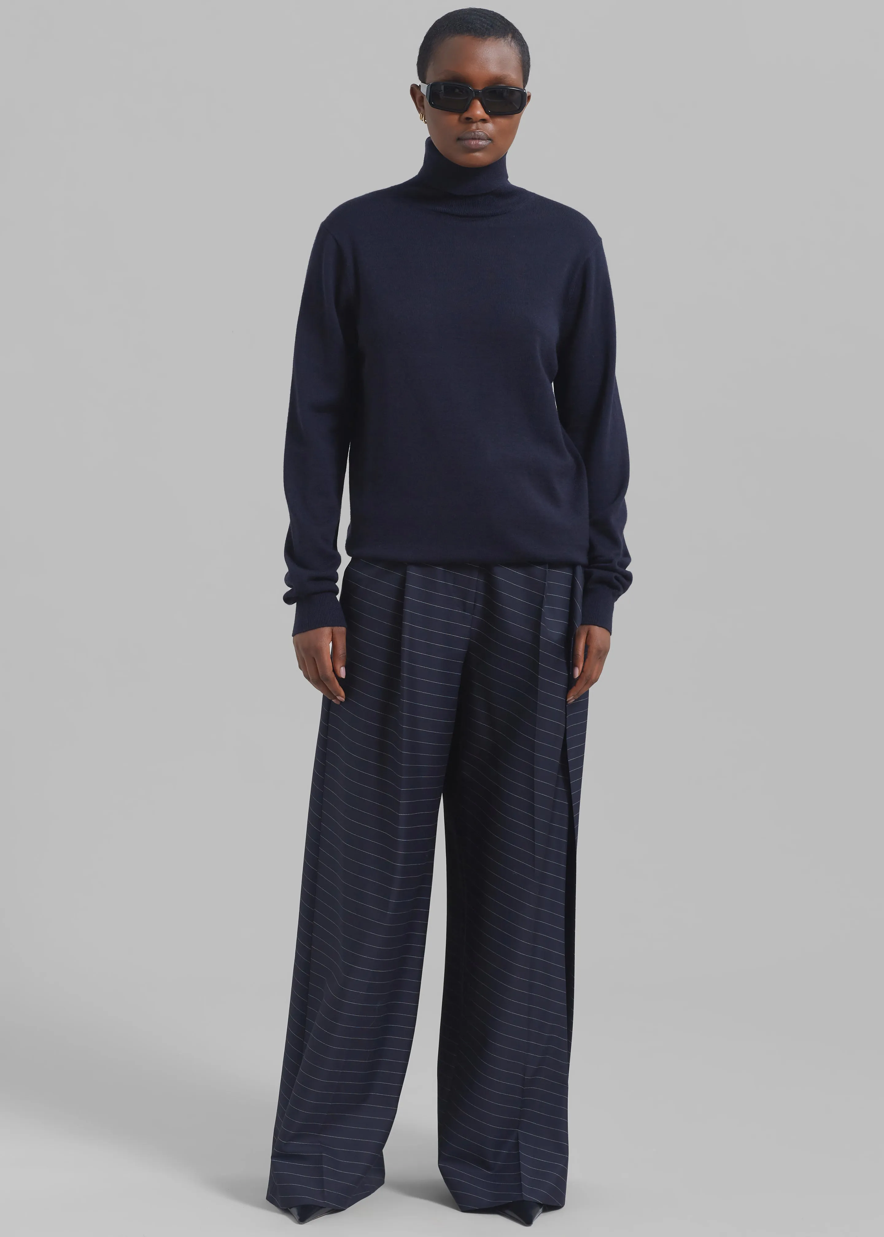 JW Anderson Side Panel Trousers - Navy sold by Frankie Shop product image thumbnail 4