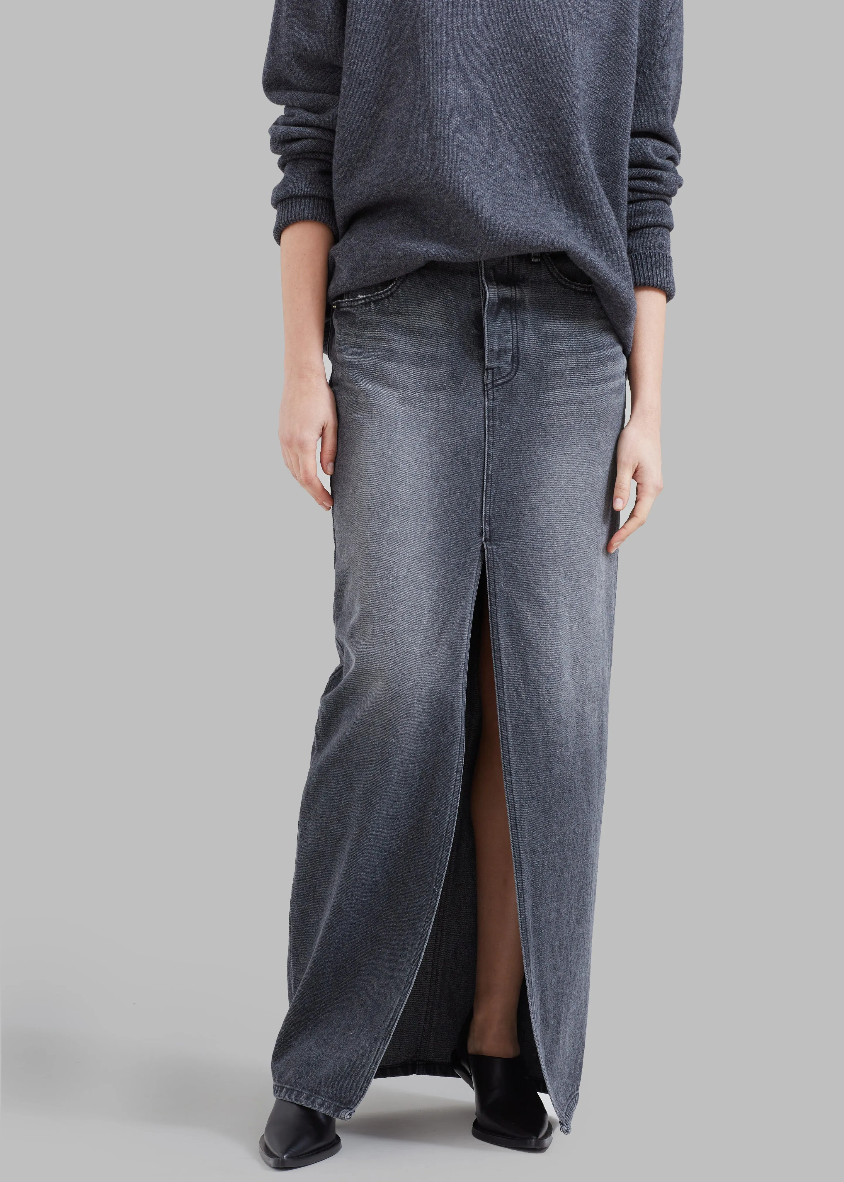 Texas Denim Pencil Skirt - Dark Grey sold by Frankie Shop product image thumbnail 2