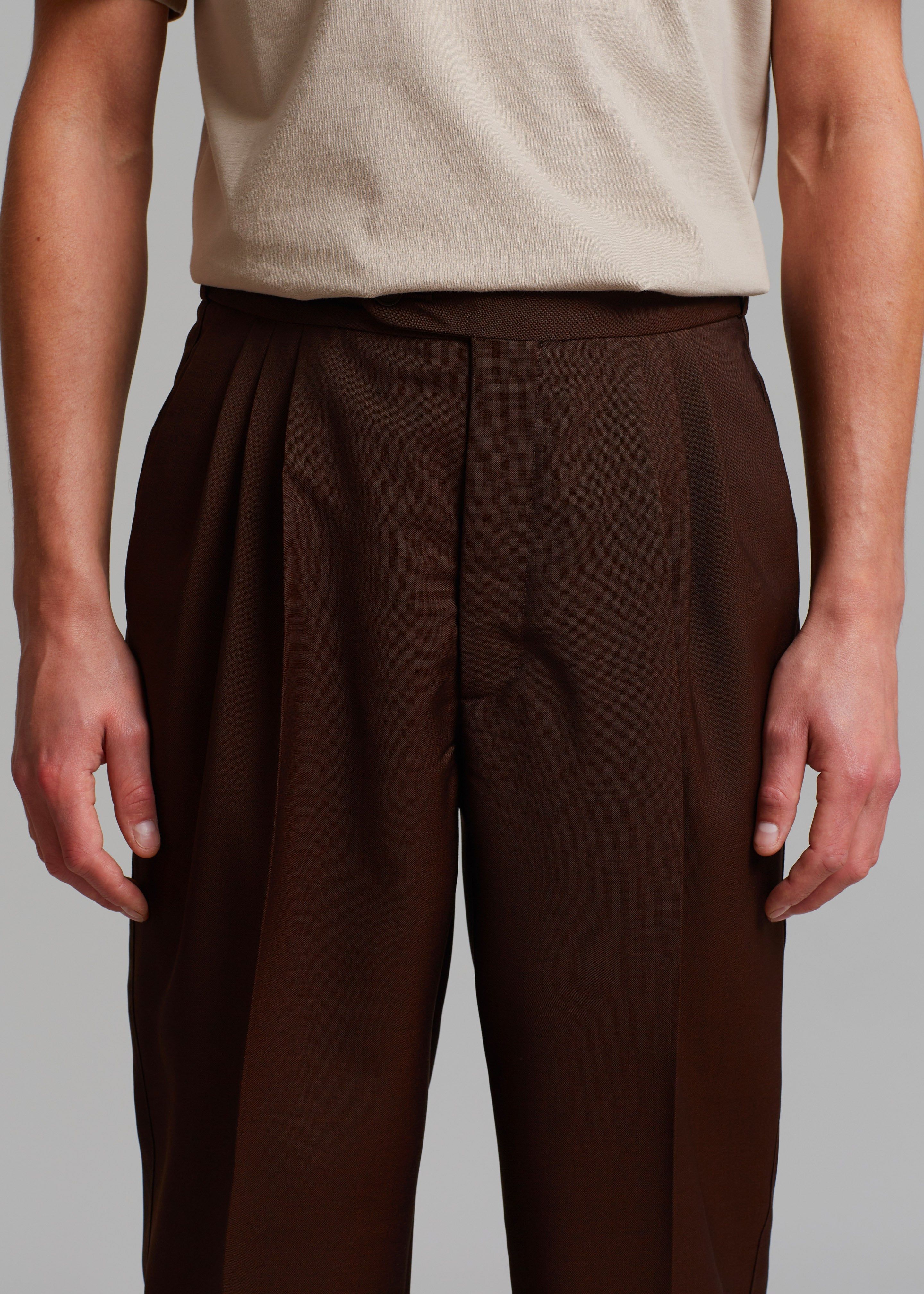 Róhe Otis Trousers - Dark Brown sold by Frankie Shop product image thumbnail 5