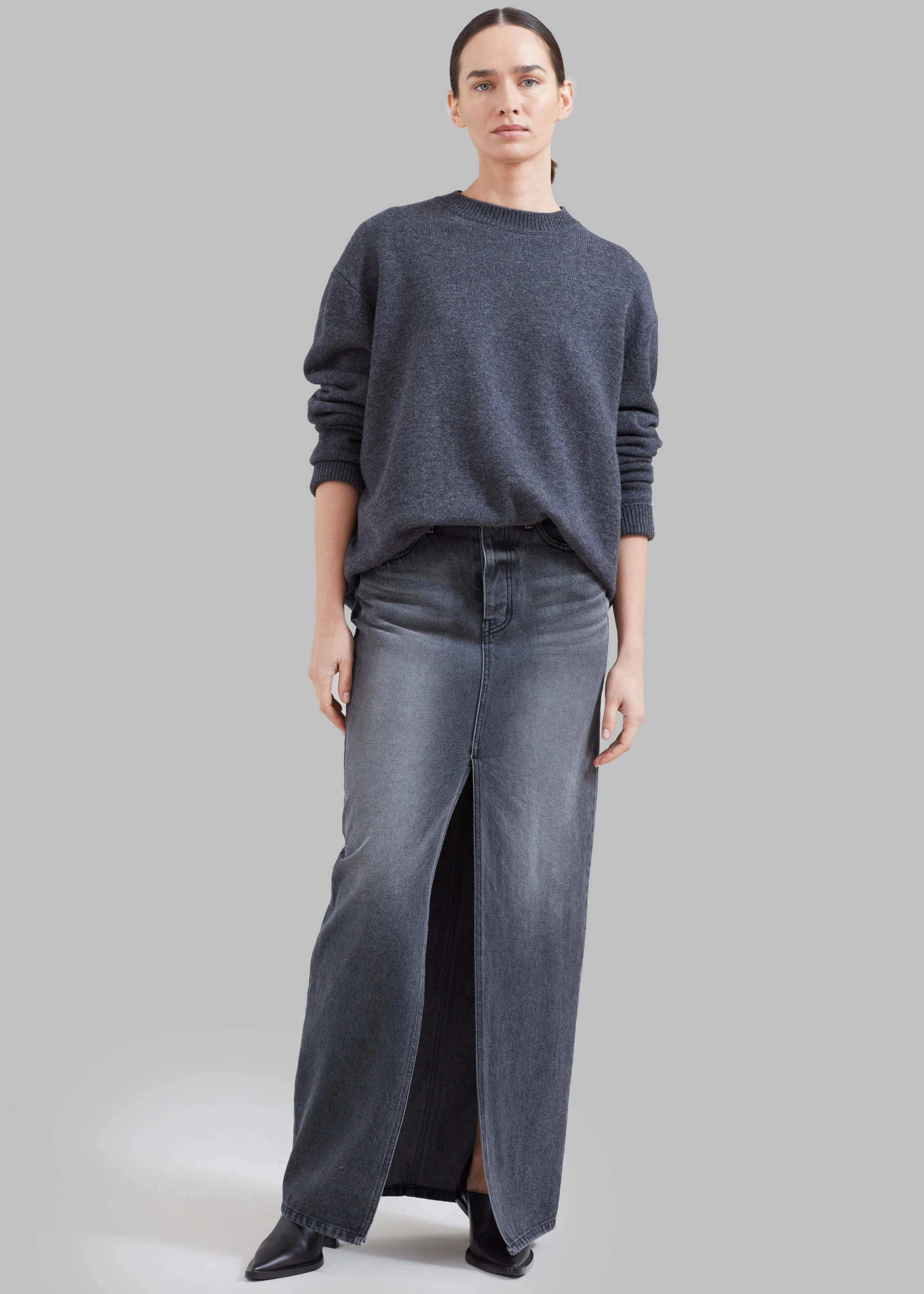 Texas Denim Pencil Skirt - Dark Grey sold by Frankie Shop product image thumbnail 5