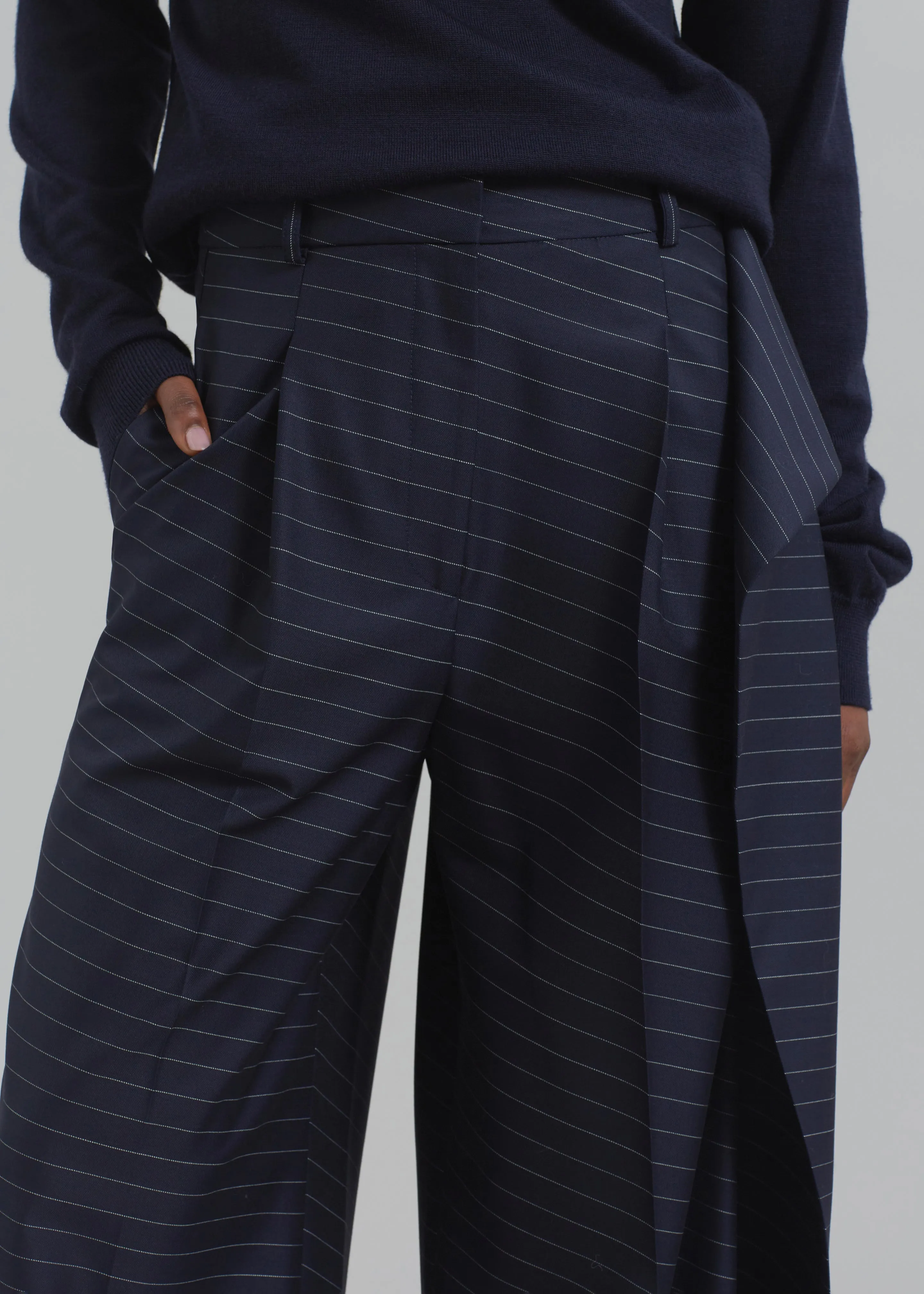 JW Anderson Side Panel Trousers - Navy sold by Frankie Shop product image thumbnail 5