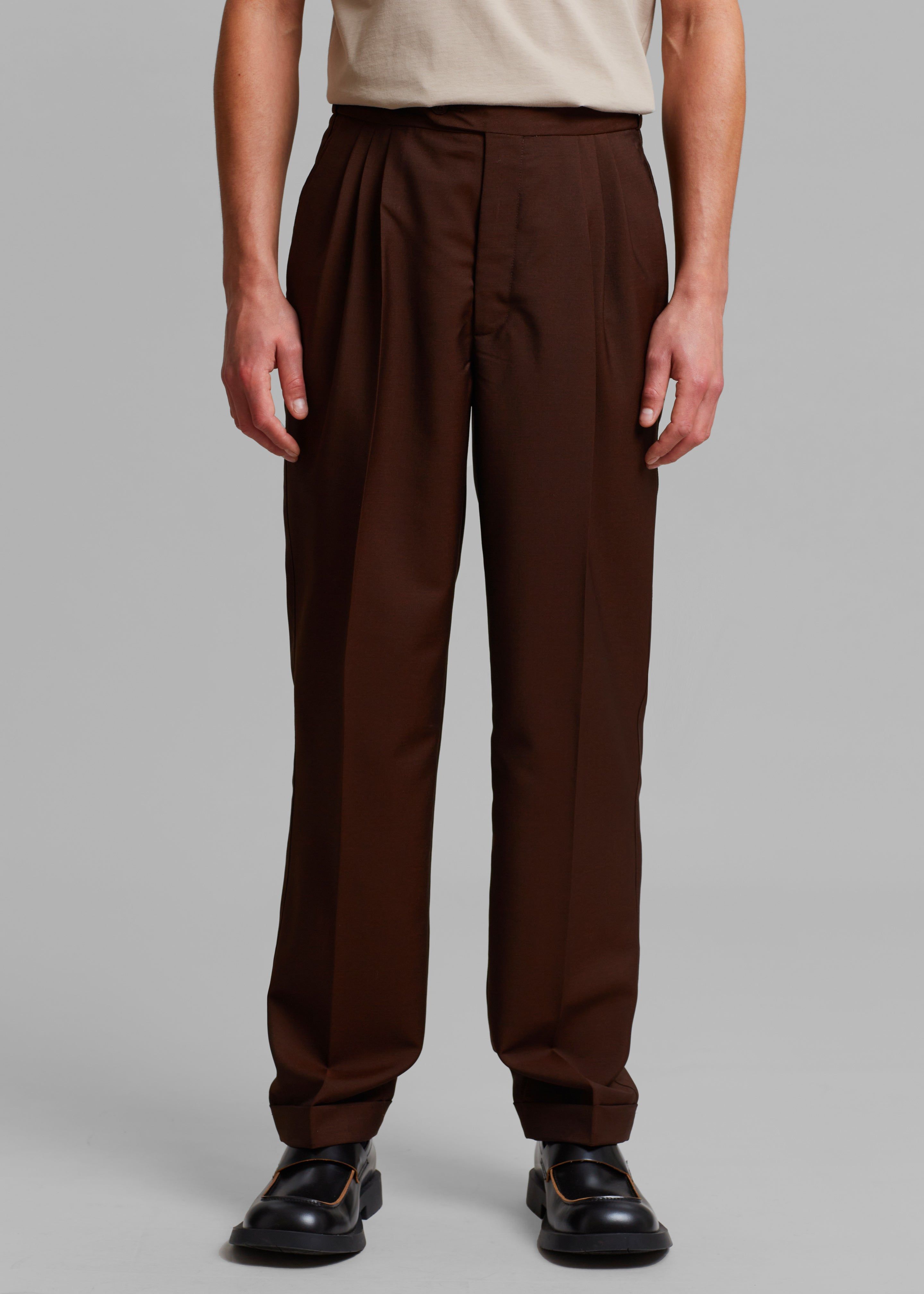Róhe Otis Trousers - Dark Brown sold by Frankie Shop product image thumbnail 2