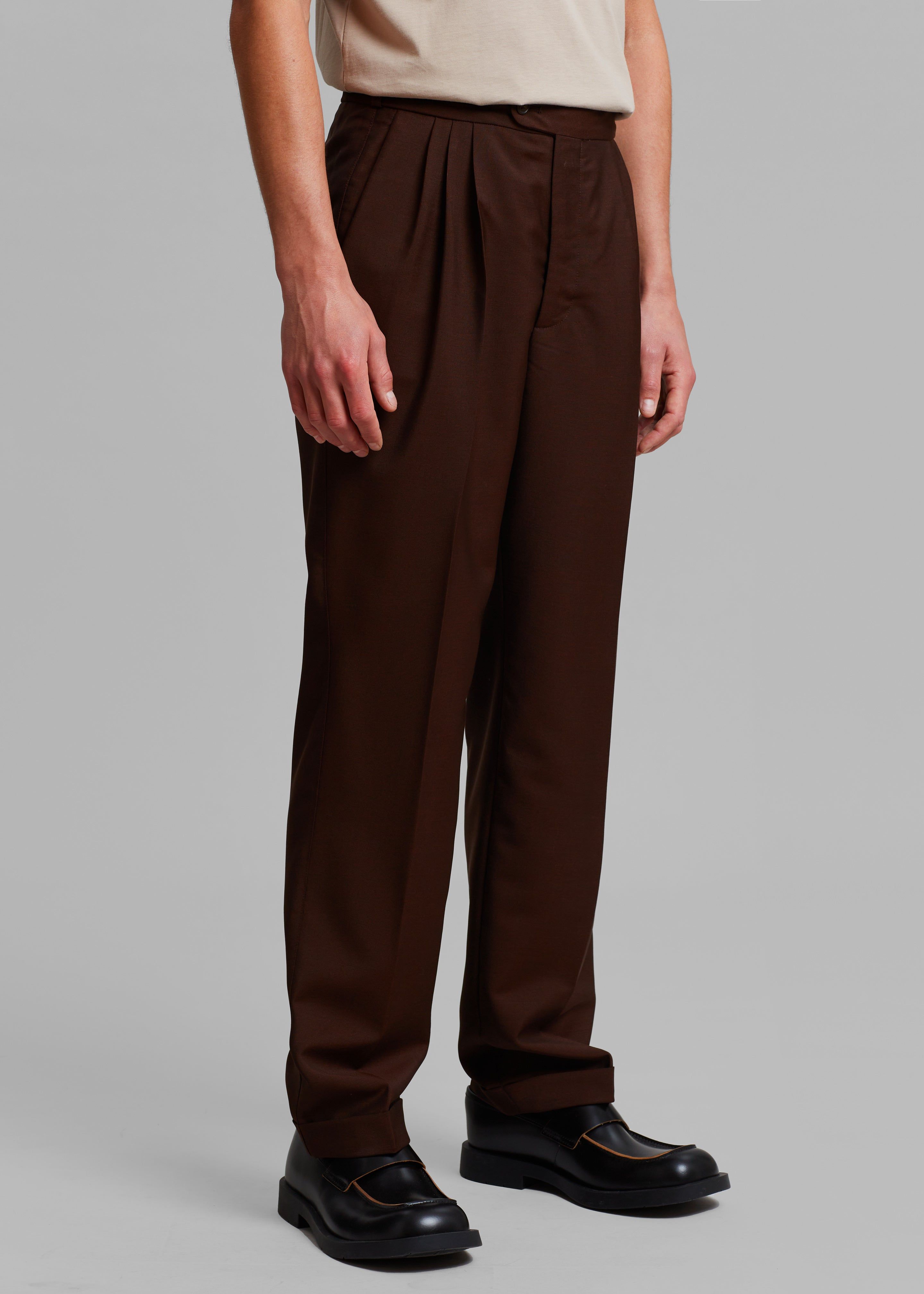 Róhe Otis Trousers - Dark Brown sold by Frankie Shop product image thumbnail 3