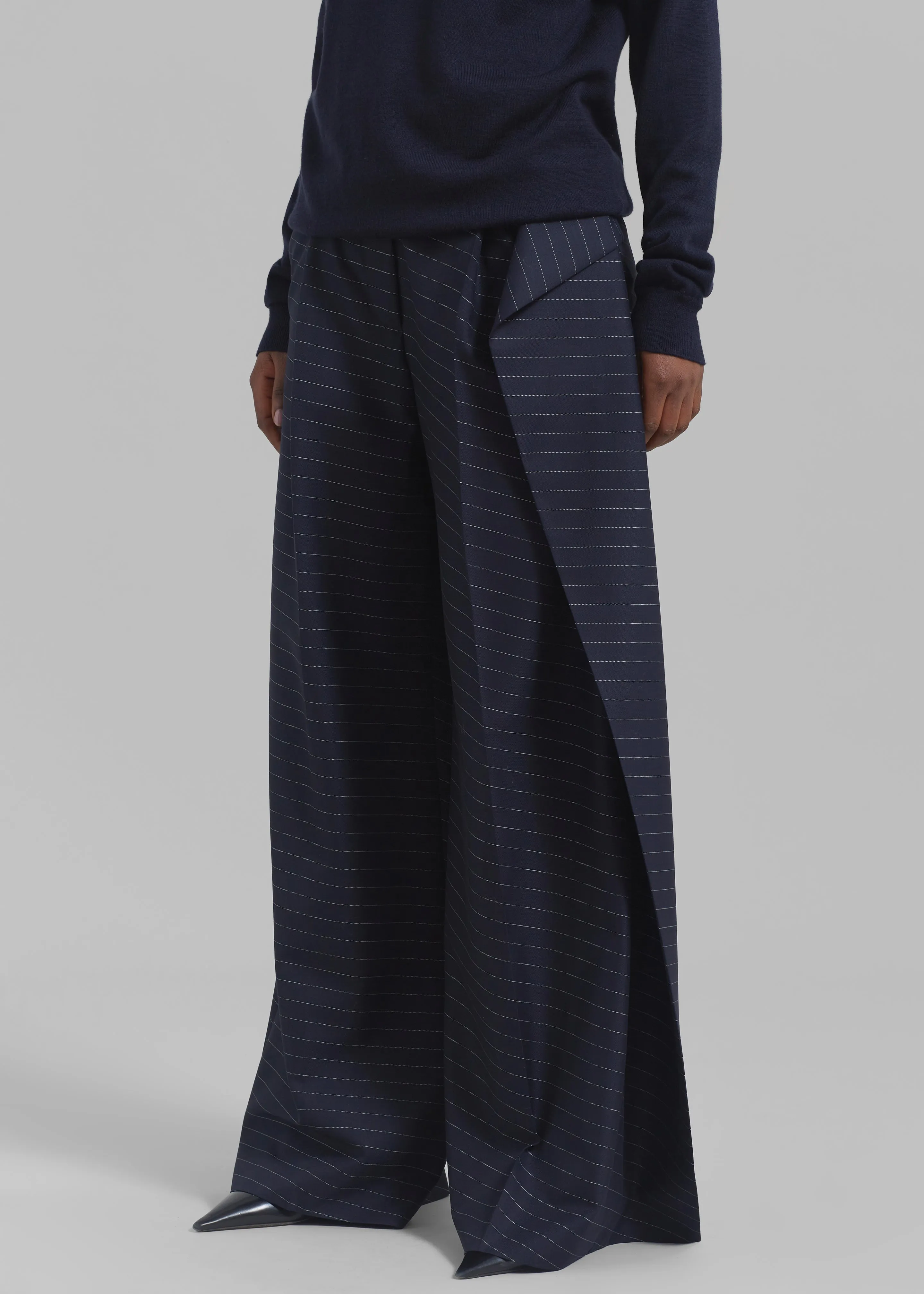 JW Anderson Side Panel Trousers - Navy sold by Frankie Shop product image thumbnail 3