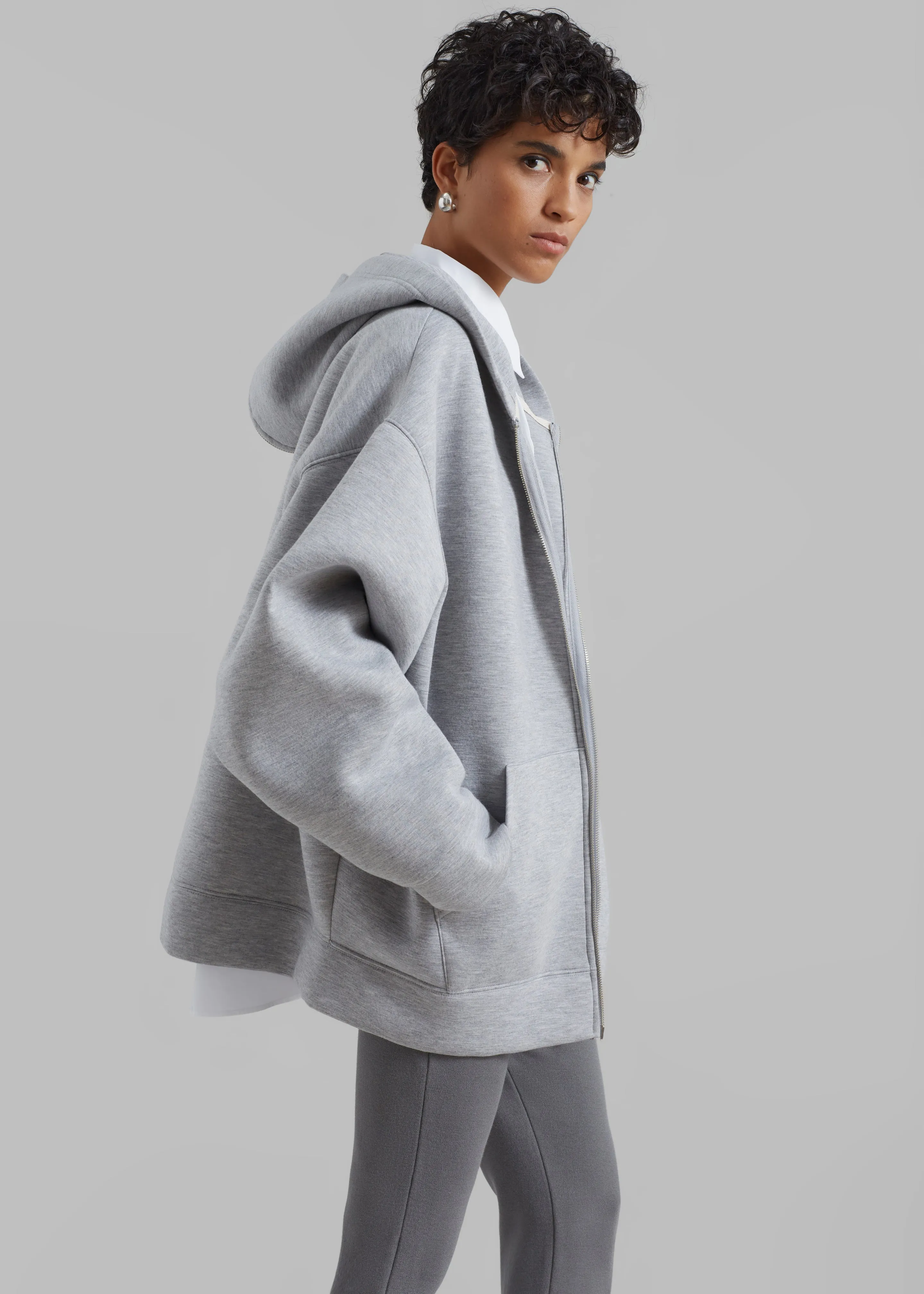Denton Oversized Hoodie - Grey sold by Frankie Shop product image thumbnail 5