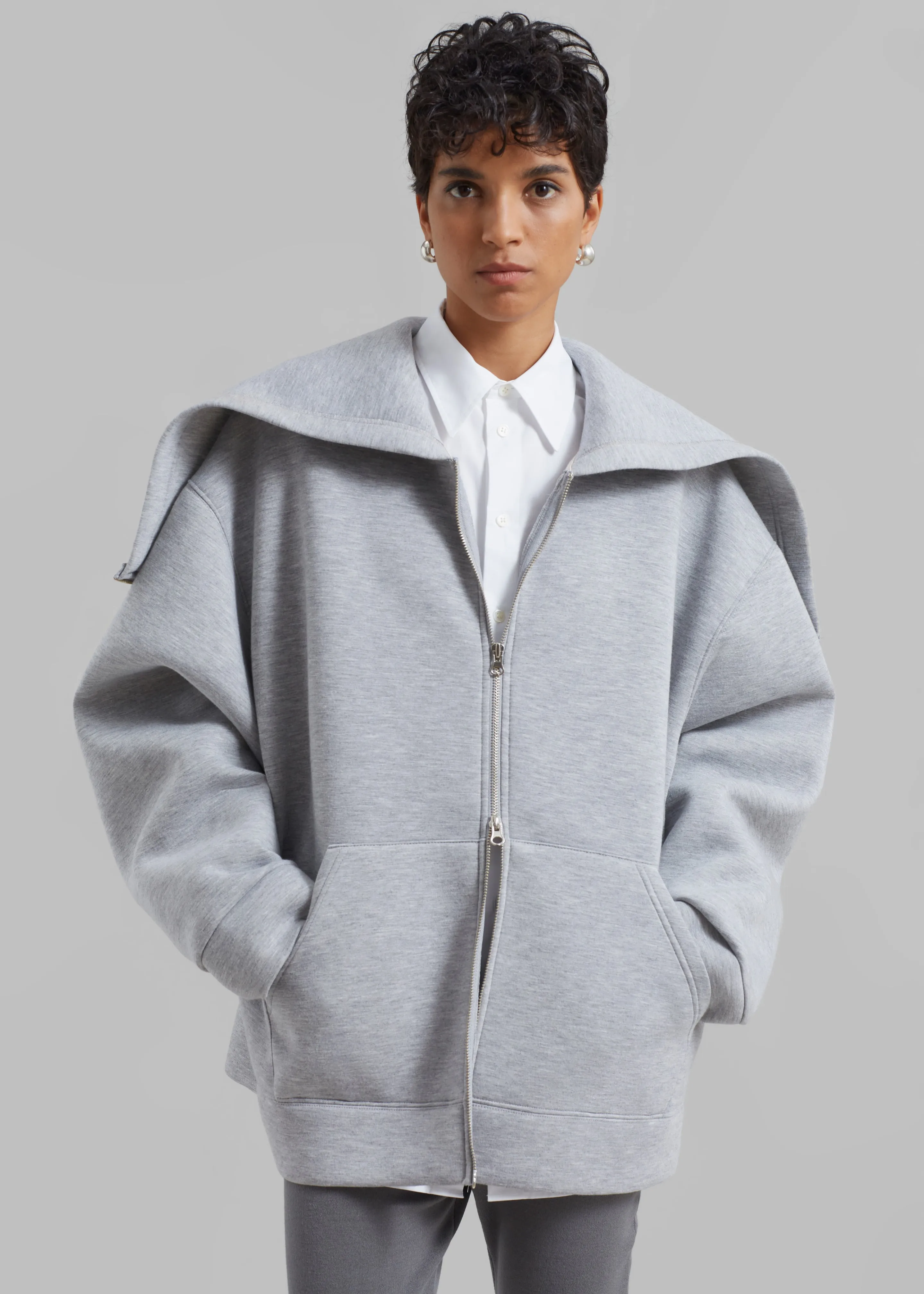 Denton Oversized Hoodie - Grey sold by Frankie Shop product image thumbnail 2