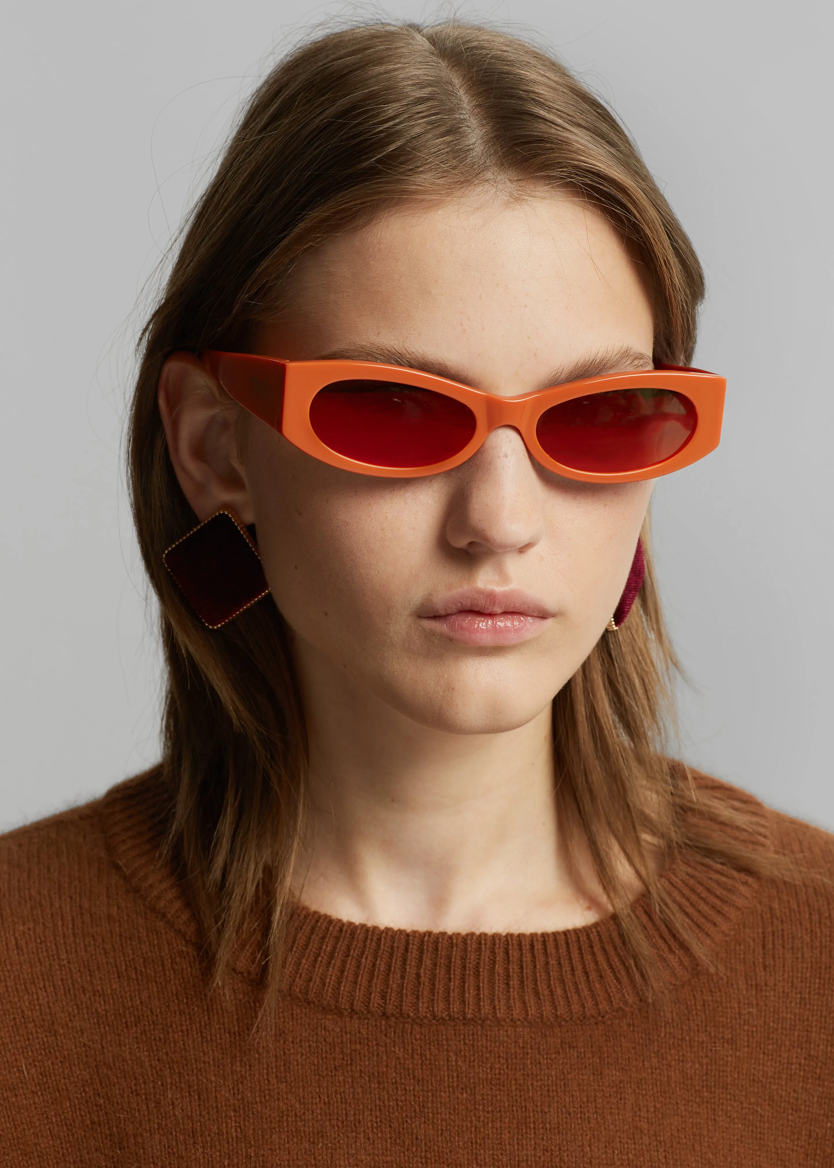 Karen Wazen Ciara Sunglasses - Carrot sold by Frankie Shop product image thumbnail 2