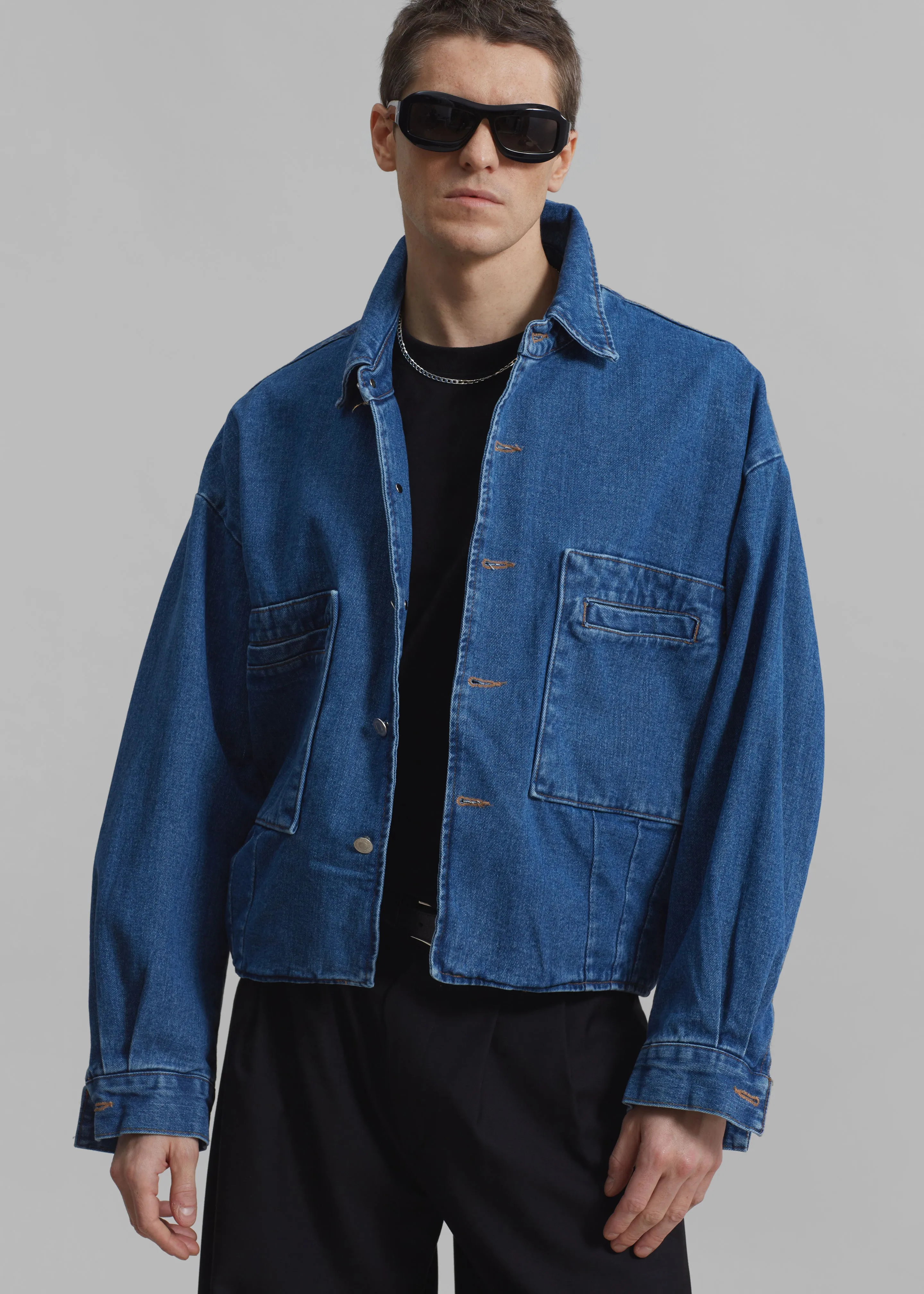 Miller Denim Jacket - Blue sold by Frankie Shop product image thumbnail 3