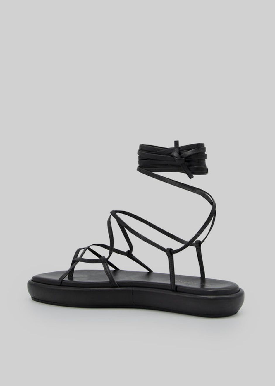 Ilio Smeraldo Géraldine Boublil Lace Up Flat Sandal - Black sold by Frankie Shop product image thumbnail 6