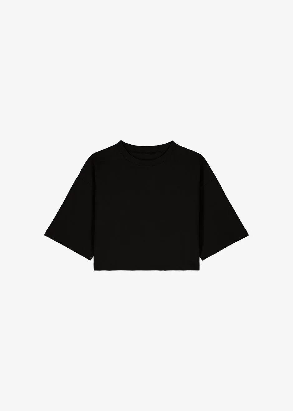 Karina Cropped T-Shirt - Black sold by Frankie Shop product image thumbnail 5