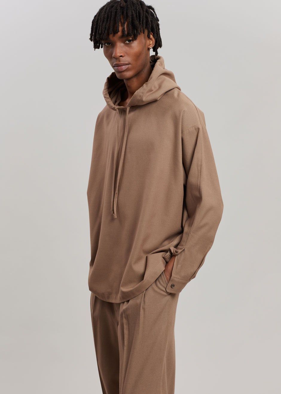 Heith Flanelle Hoodie - Hazelnut sold by Frankie Shop product image thumbnail 2