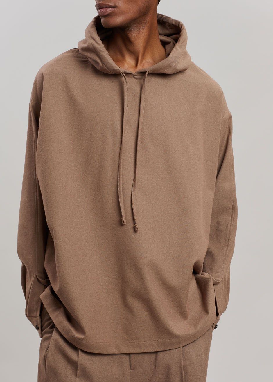 Heith Flanelle Hoodie - Hazelnut sold by Frankie Shop product image thumbnail 4