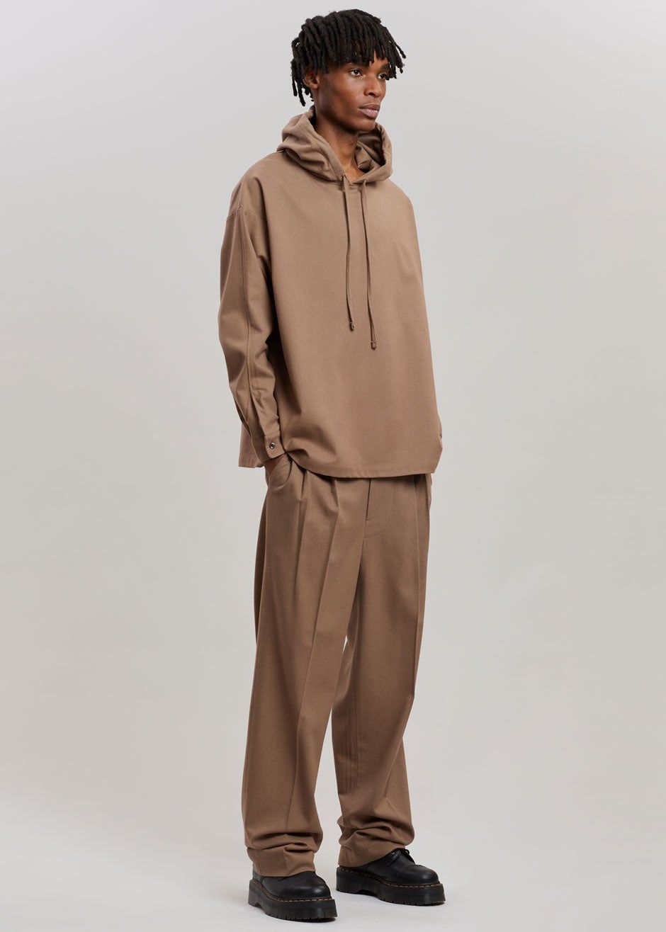 Heith Flanelle Hoodie - Hazelnut sold by Frankie Shop product image thumbnail 3