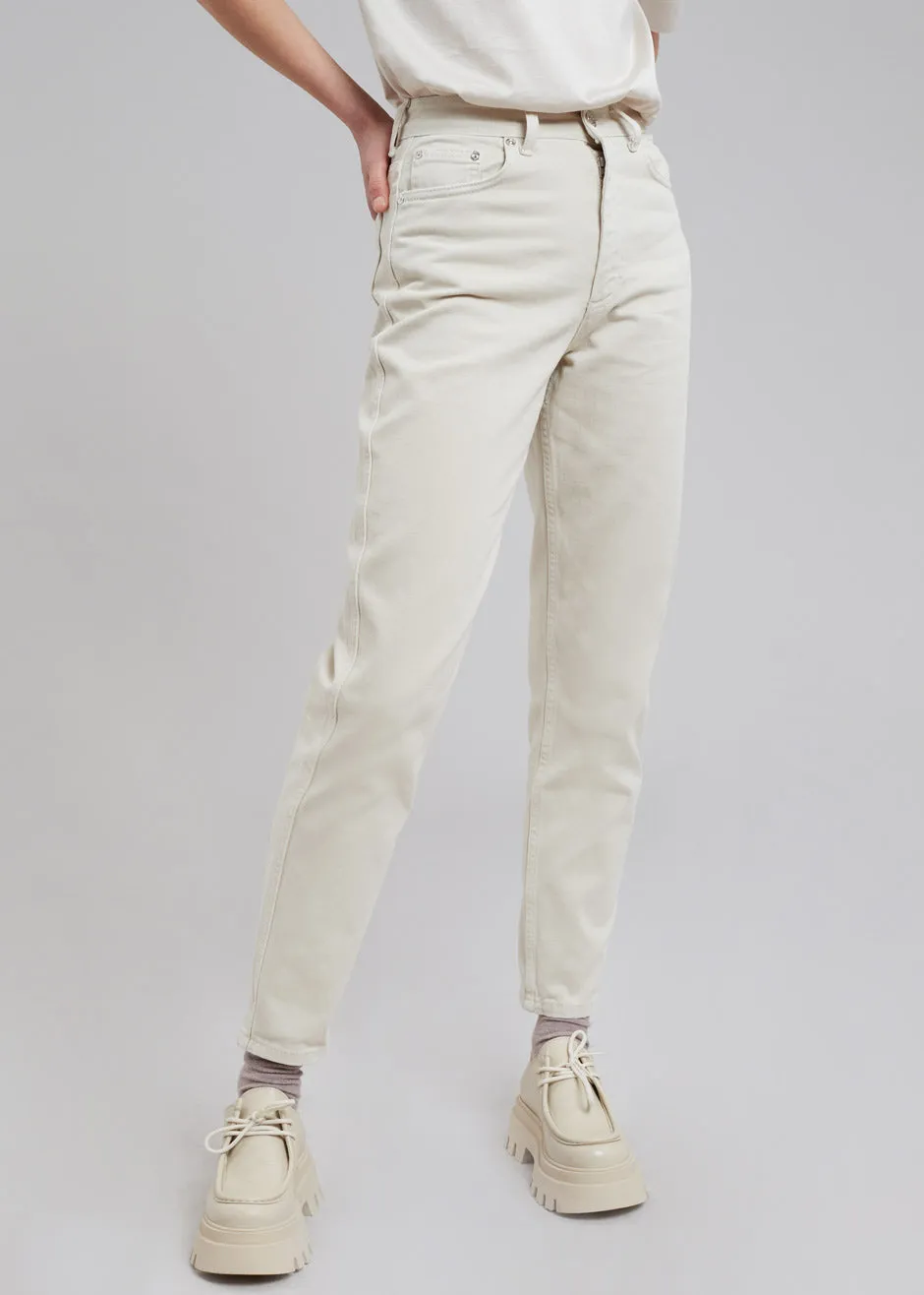 Gestuz Dena HW Mom Twill Jeans - Moonbeam sold by Frankie Shop product image thumbnail 2