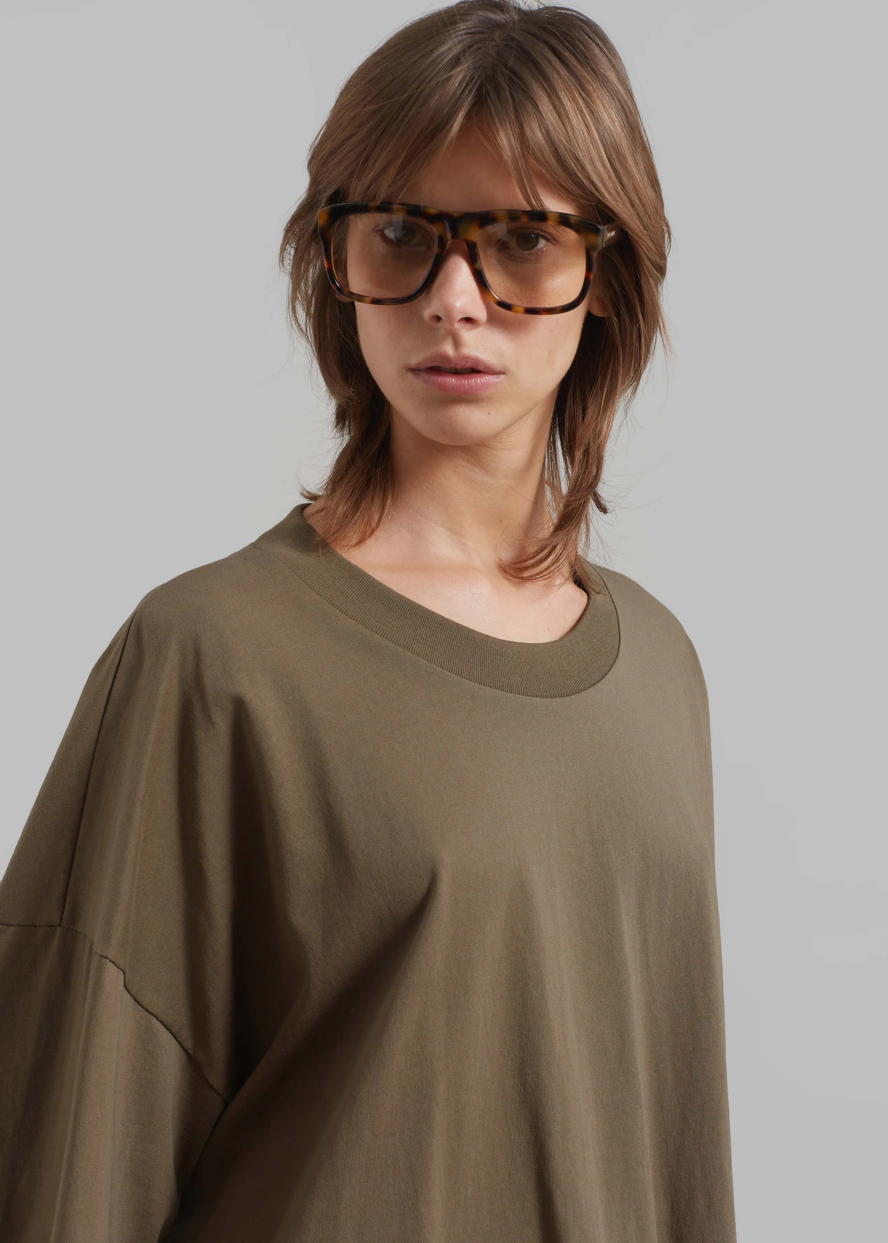 Harlow Oversized Tee - Olive sold by Frankie Shop product image thumbnail 4