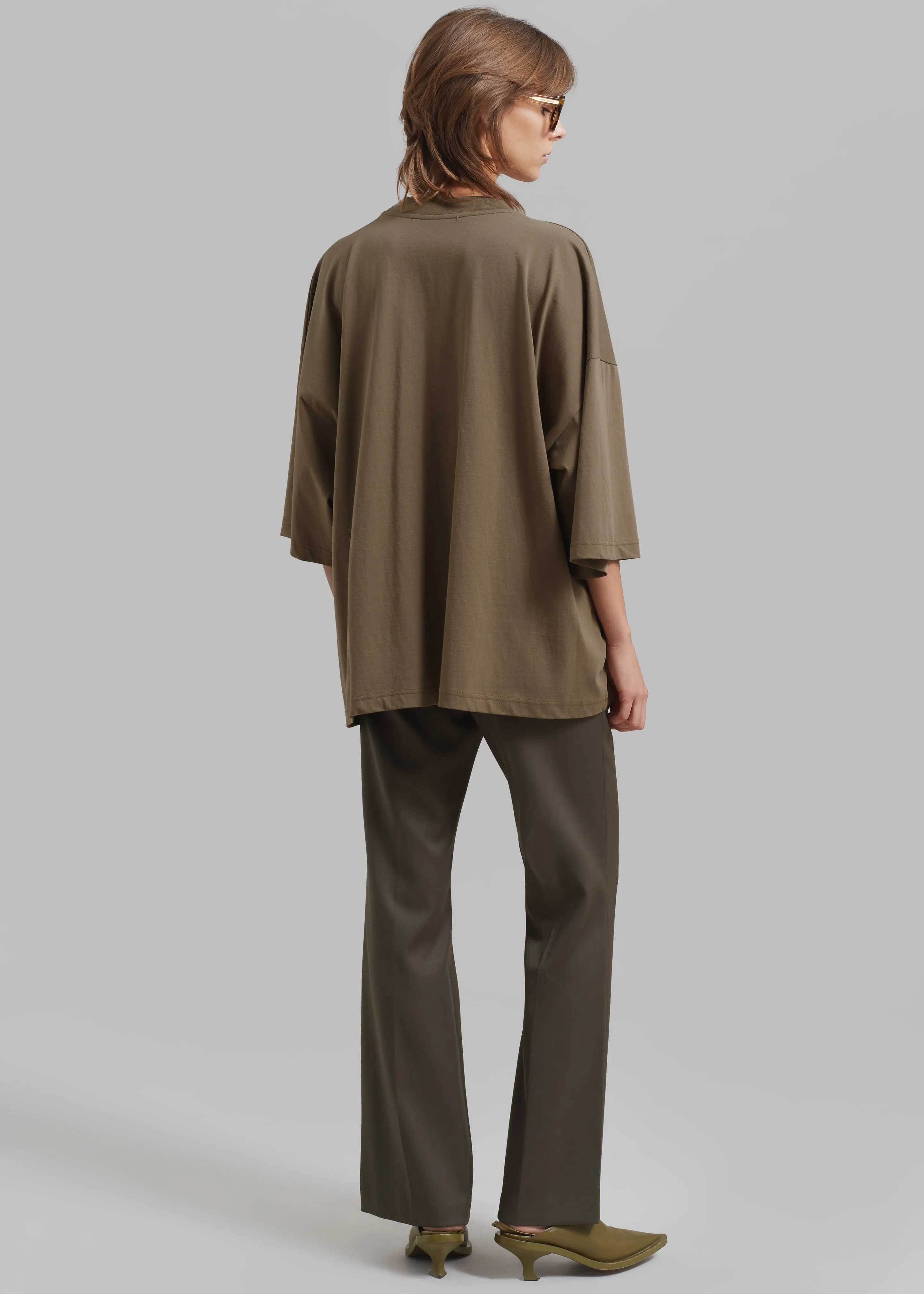 Harlow Oversized Tee - Olive sold by Frankie Shop product image thumbnail 5