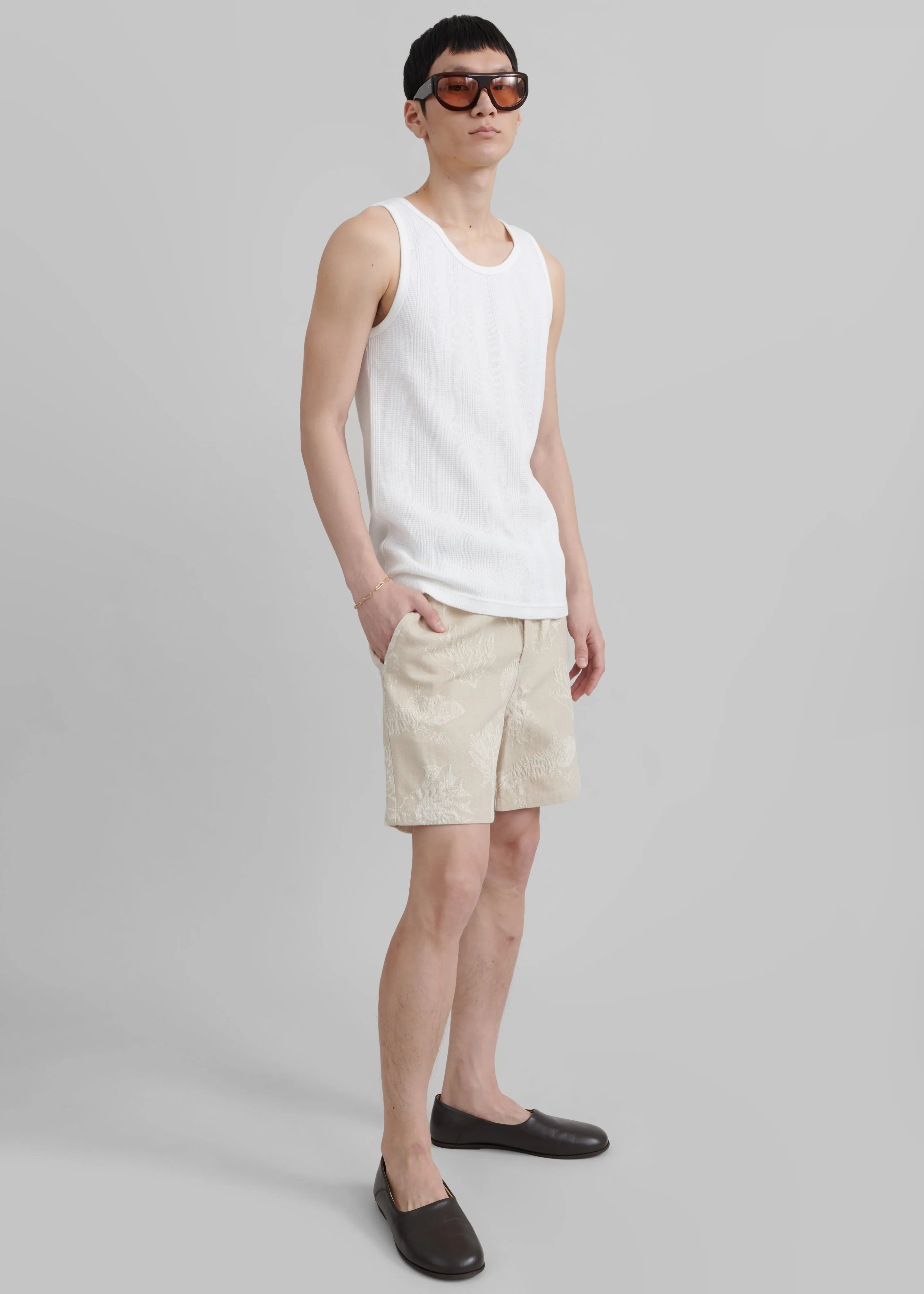 Samsøe Samsøe Sajabari Shorts - Desert Fossil sold by Frankie Shop product image thumbnail 4