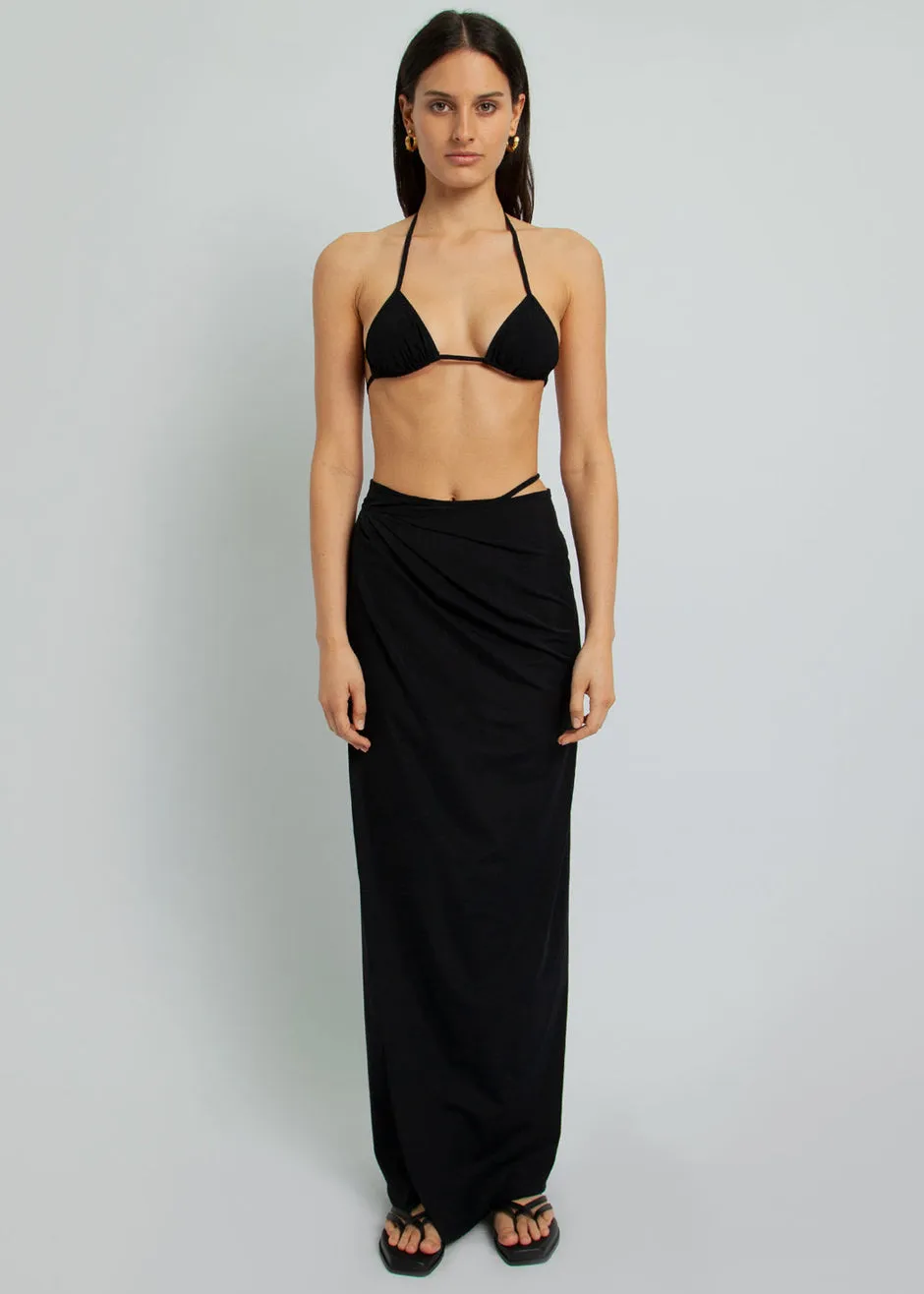 Christopher Esber Ruched Underbust Bikini Top - Black sold by Frankie Shop product image thumbnail 2