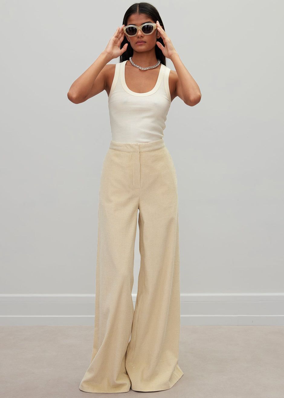 Róhe Livia Trousers - Ivory sold by Frankie Shop product image thumbnail 3