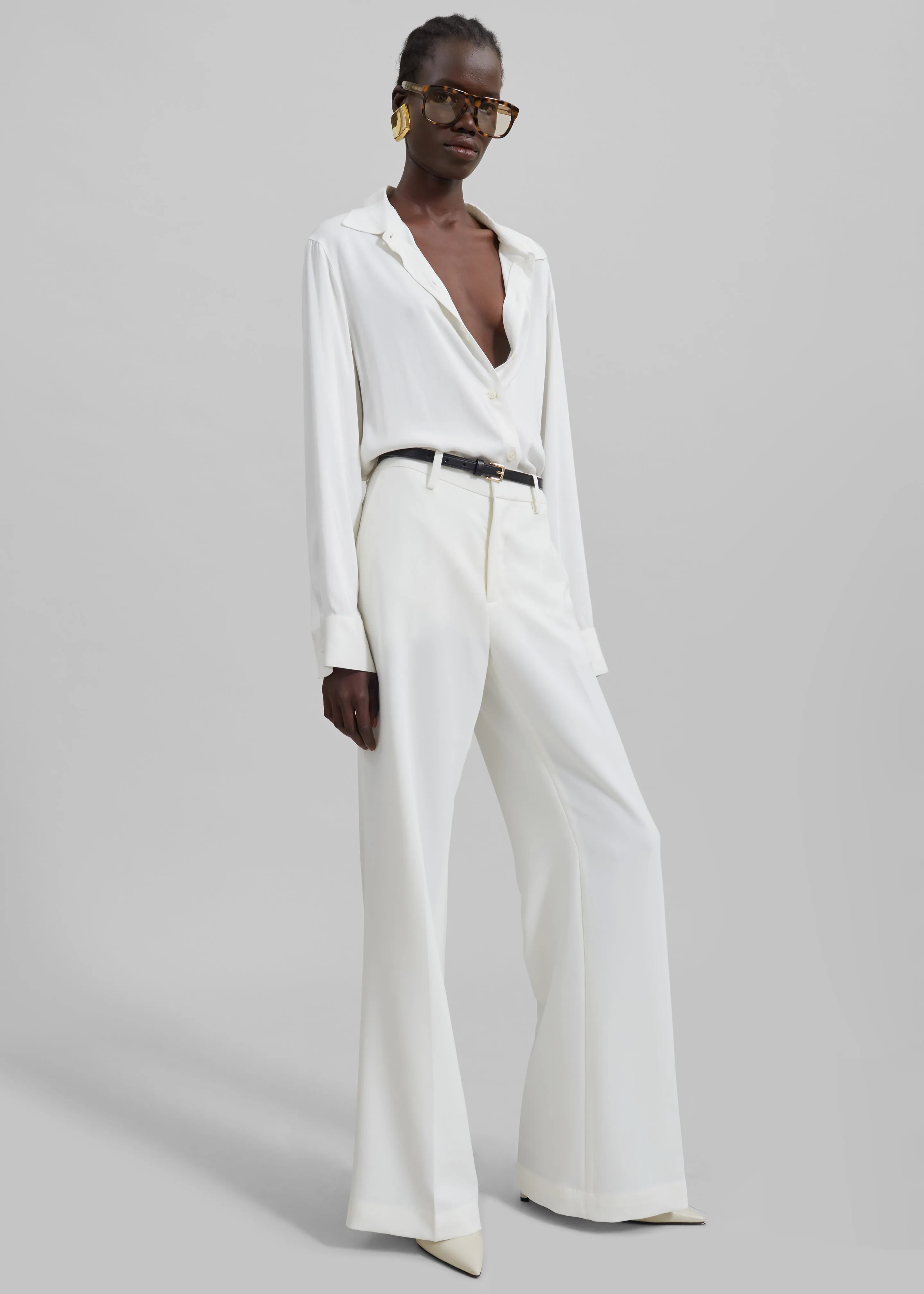 Katie Flared Pants - Ivory sold by Frankie Shop product image thumbnail 4