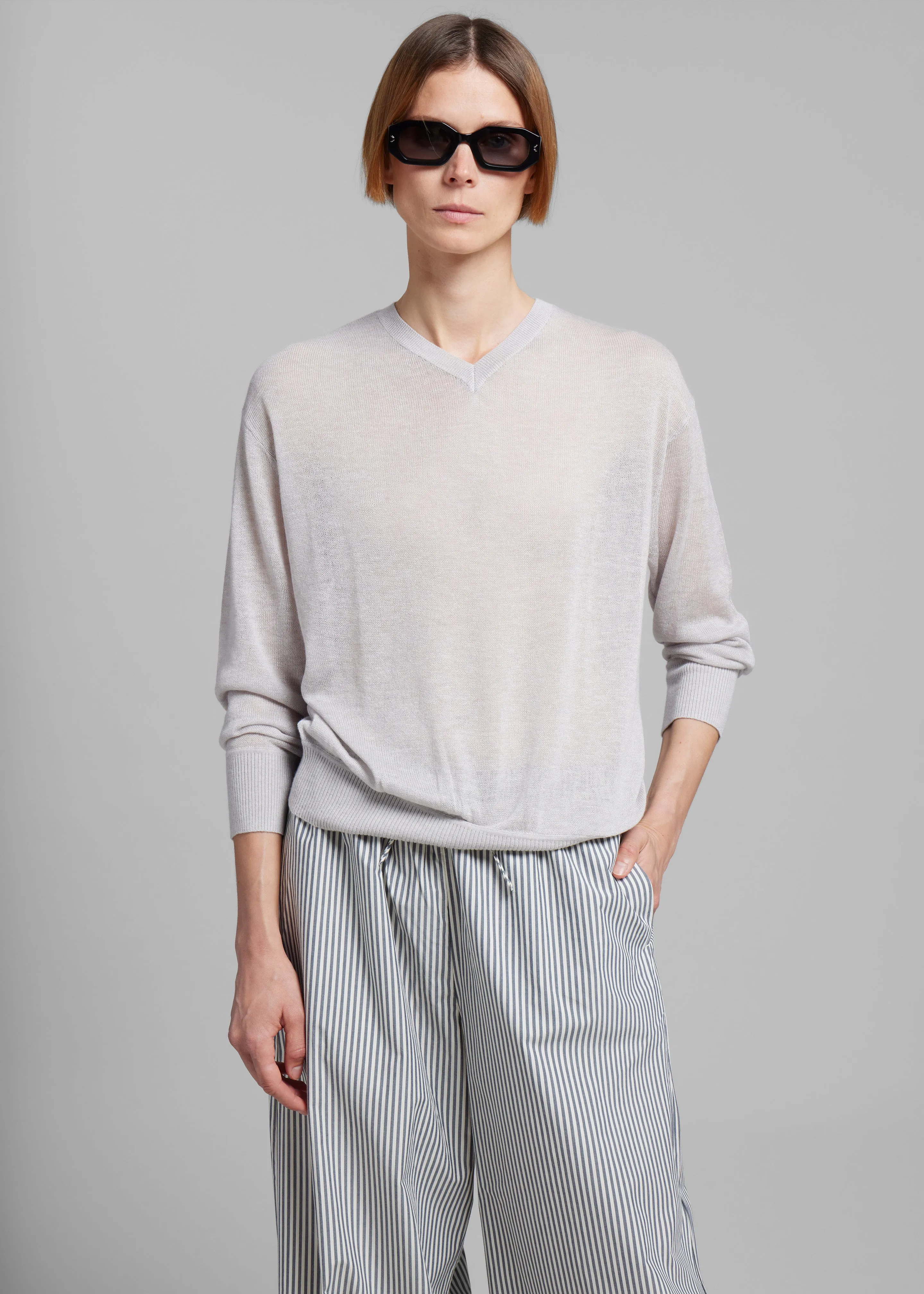 Christopher Esber Djuno Knit Sweater - Grey Melange sold by Frankie Shop product image thumbnail 2